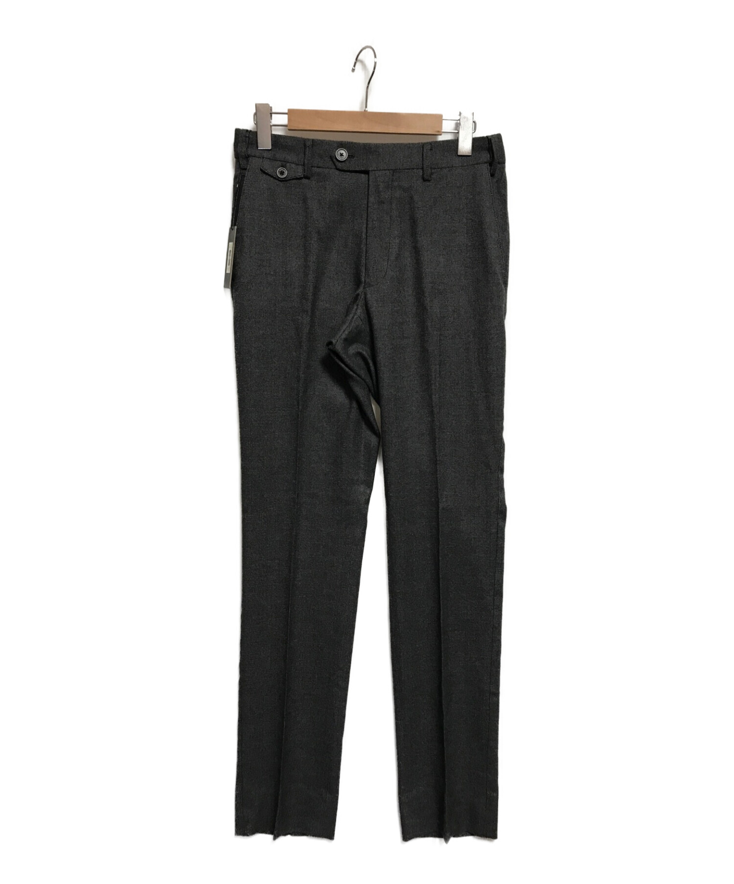 JOSEPH ABBOUD (ジョセフアブード) ソフトウォーマーバスケットチェックパンツ グレー サイズ:SIZE31 未使用品