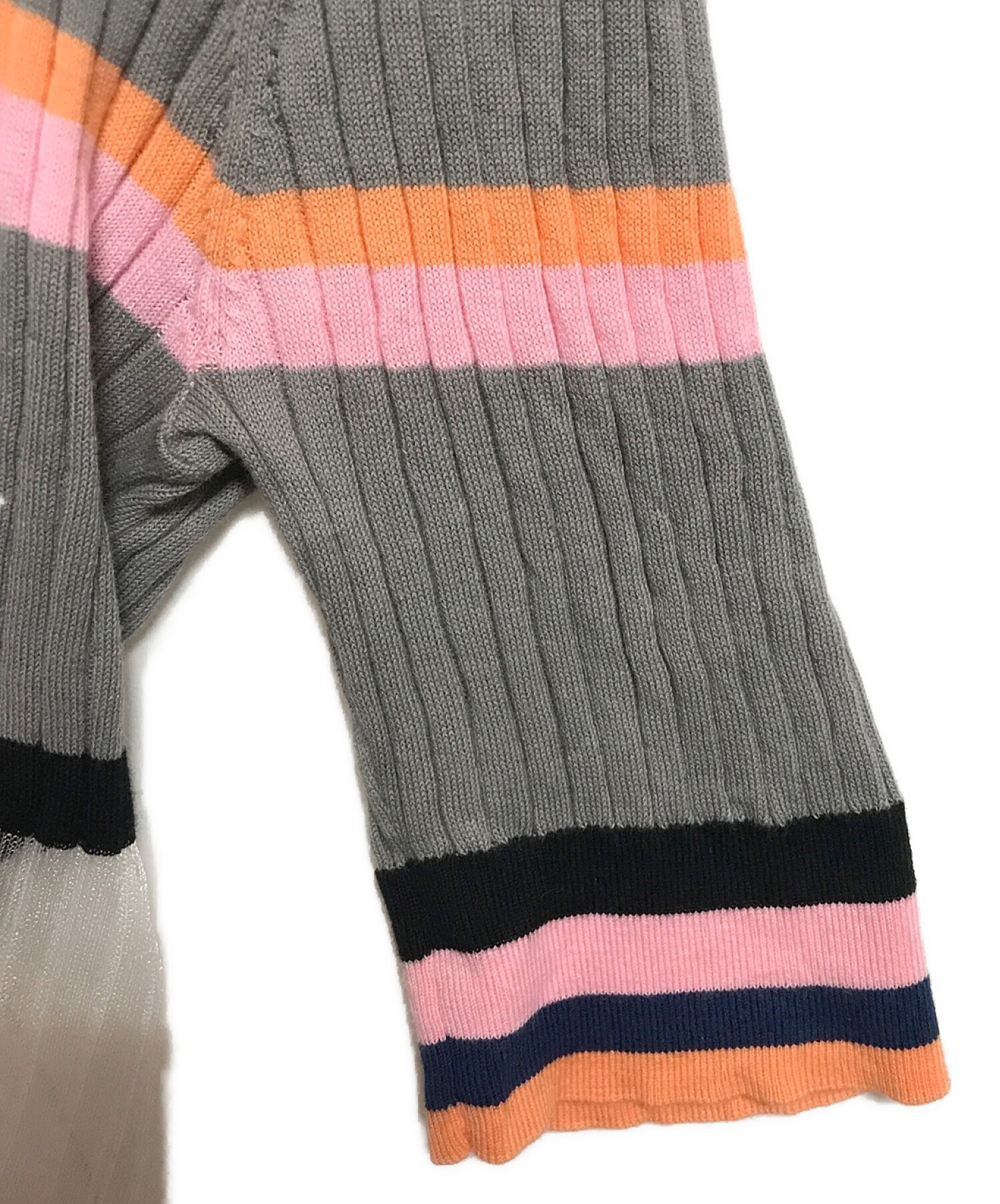 中古・古着通販】soduk (スドーク) breeze knit top マルチカラー