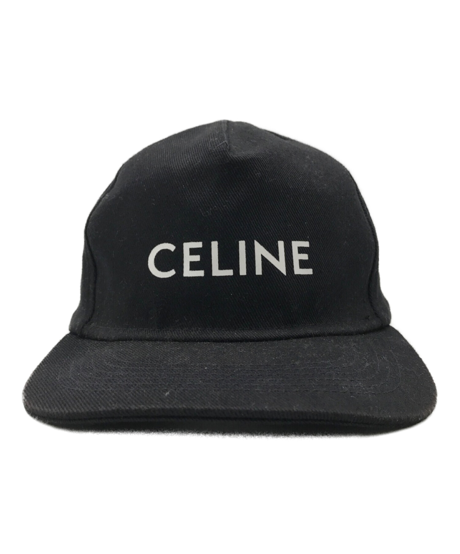 中古・古着通販】CELINE (セリーヌ) キャップ ブラック サイズ:L