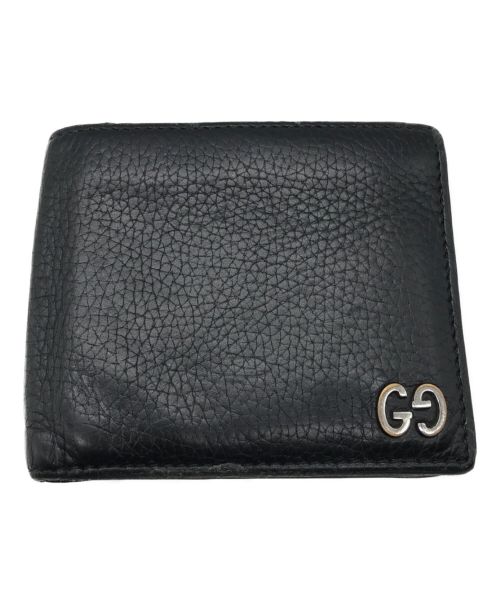 中古・古着通販】GUCCI (グッチ) ドリアン 2つ折り財布 ブラック