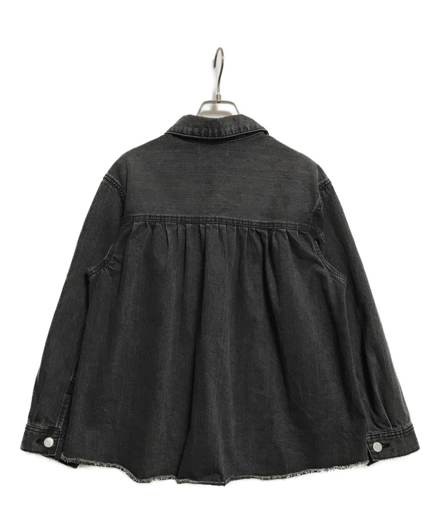 Mila Owen (ミラオーウェン) バッグデザインデニムジャケット ブラック サイズ:SIZE1