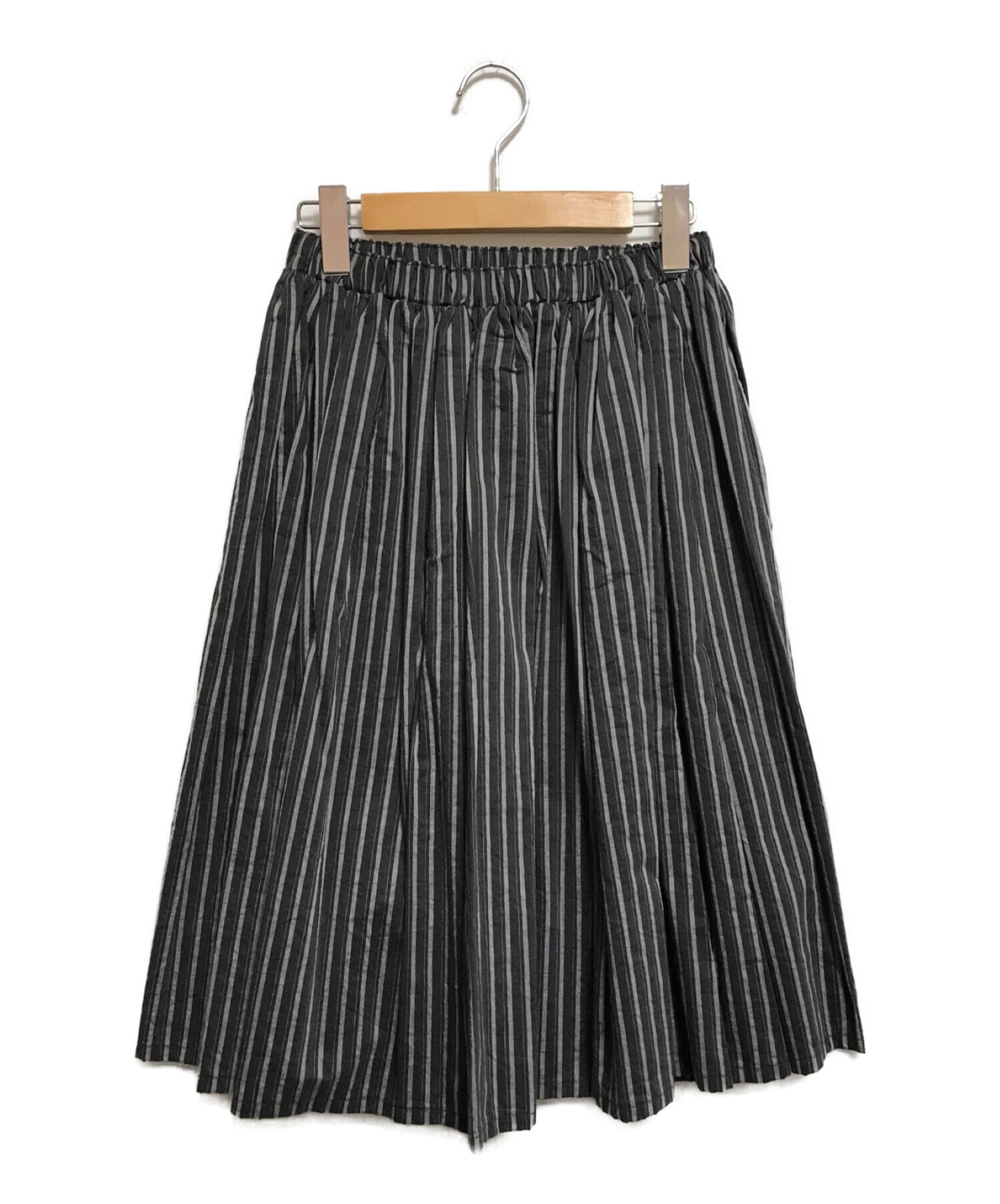 Watanabe Textile (ワタナベテキスタイル) ストライプスカート ネイビー サイズ:なし(下記参照)
