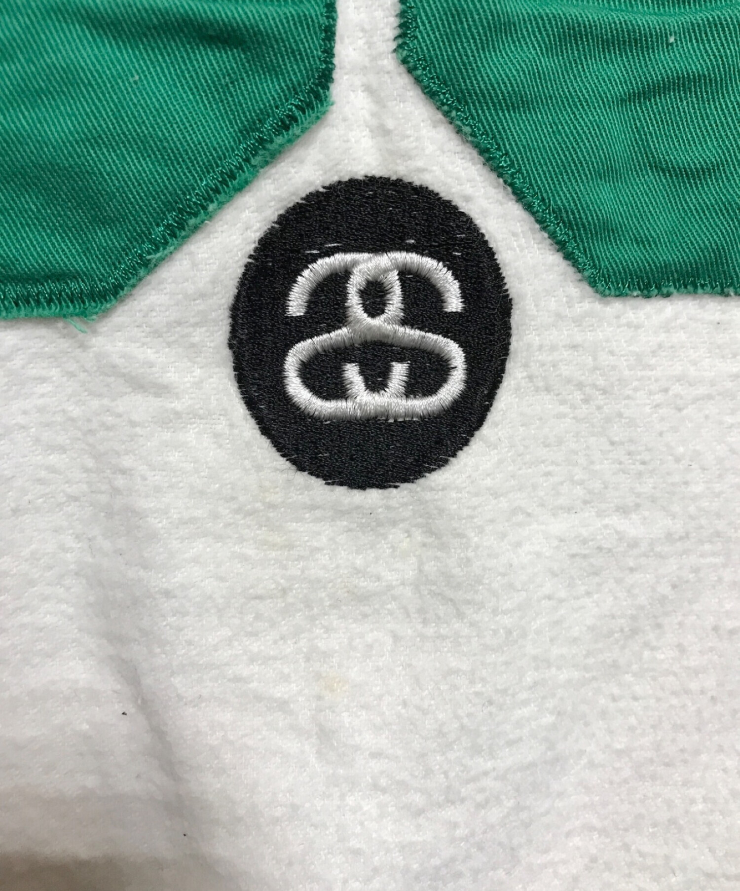 stussy (ステューシー) Champion (チャンピオン) ベースボールシャツ ホワイト サイズ:XL