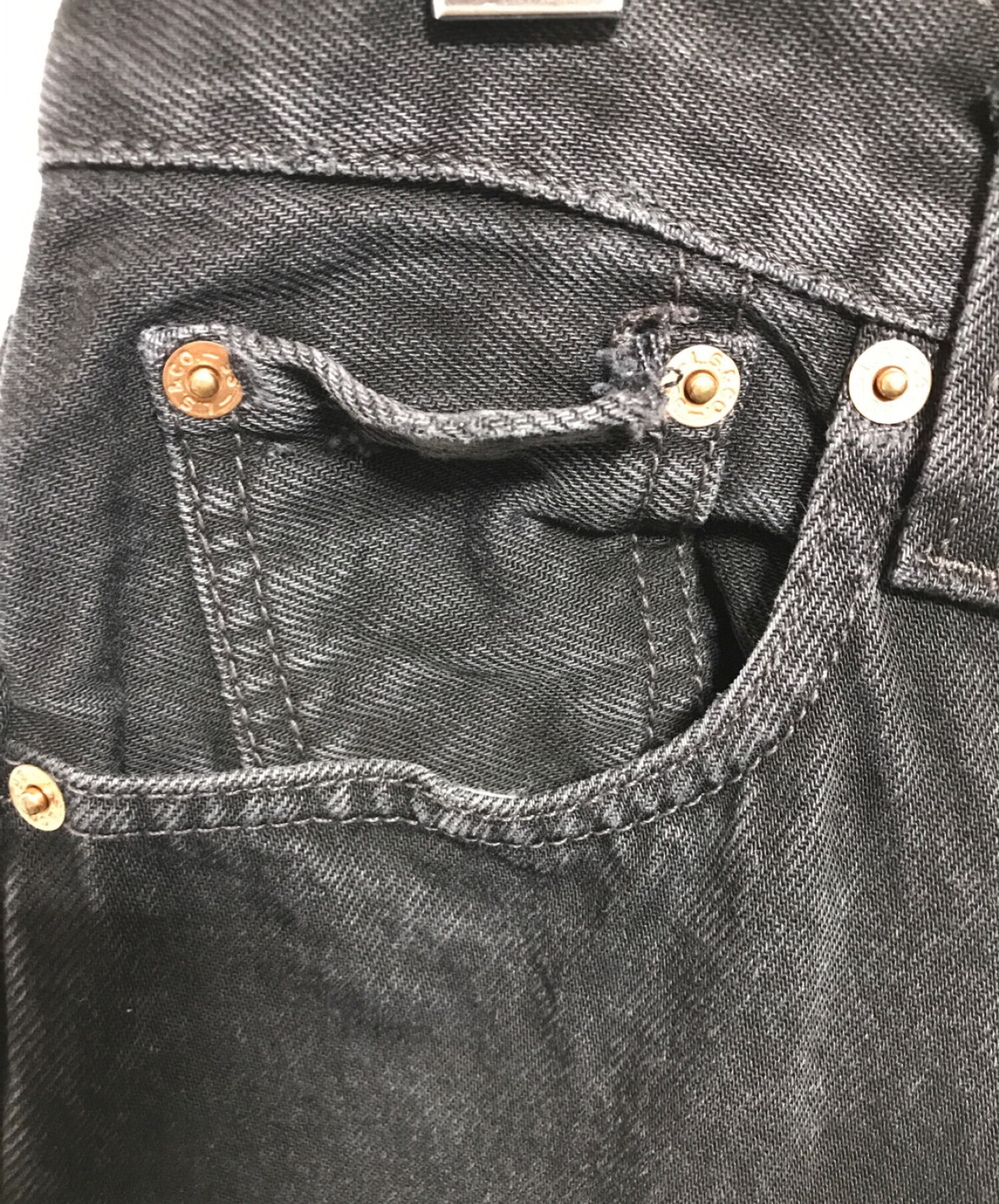 中古・古着通販】LEVI'S (リーバイス) 501デニムパンツ ブラック サイズ:30×34｜ブランド・古着通販 トレファク公式【TREFAC  FASHION】スマホサイト