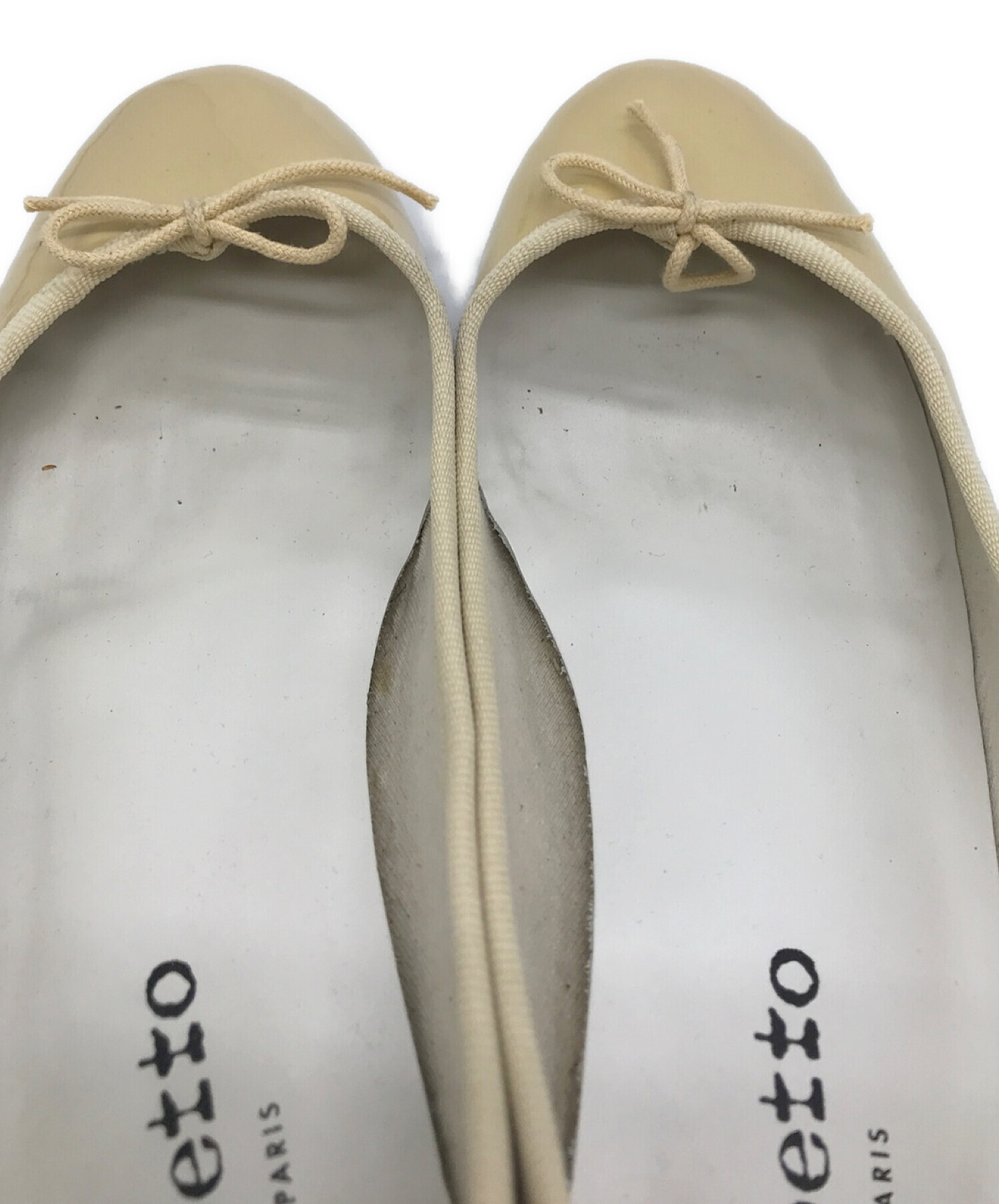 Repetto (レペット) リボンパンプス イエロー サイズ:SIZE 37