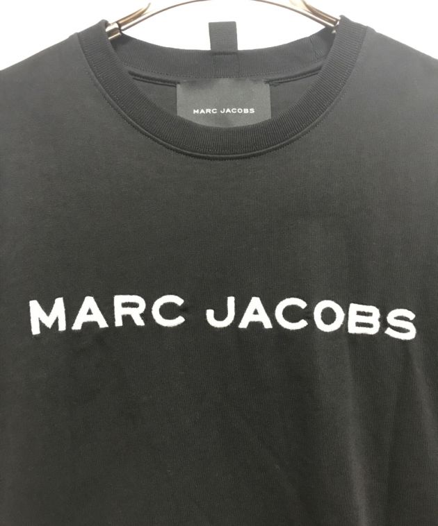 半価販売マークジェイコブス Tシャツ ゴールド ブラック ロゴ カジュアル　ユニセックス Tシャツ(半袖/袖なし)