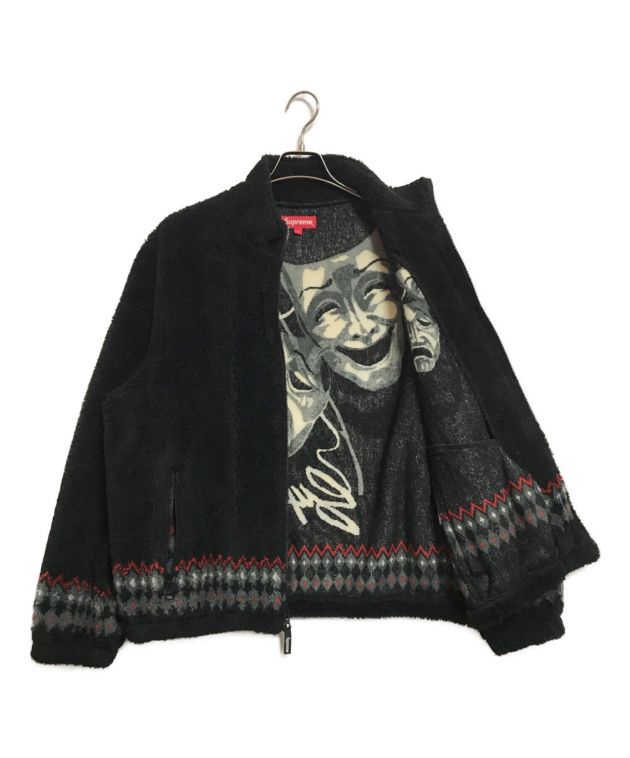 中古・古着通販】SUPREME (シュプリーム) Drama Mask Fleece Jacket ブラック×ホワイト サイズ:L｜ブランド・古着通販  トレファク公式【TREFAC FASHION】スマホサイト