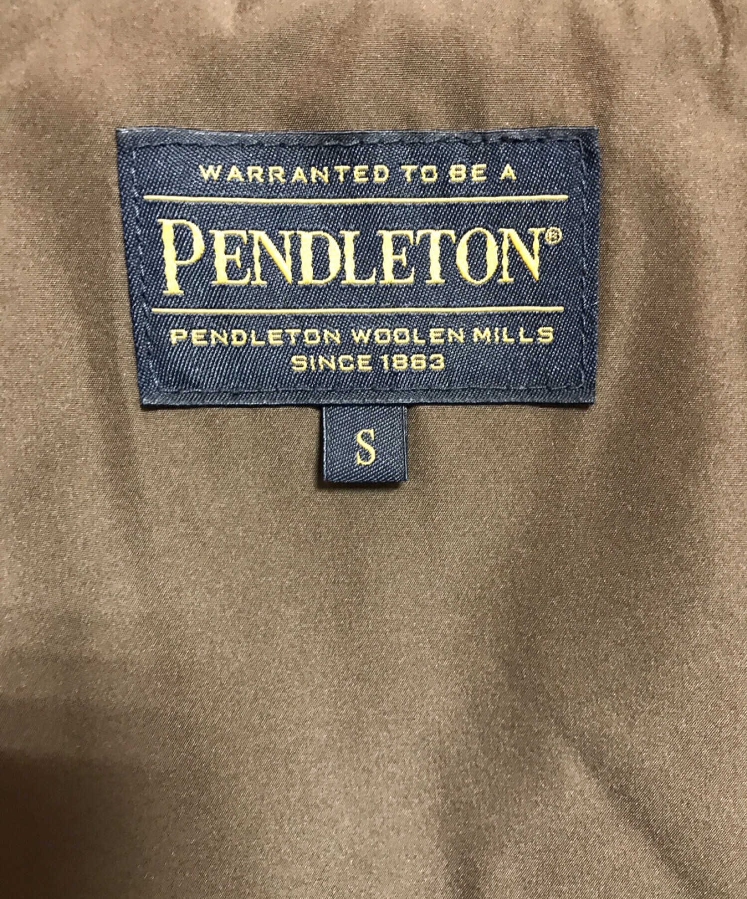 PENDLETON (ペンドルトン) green label relaxing (グリーンレーベルリラクシング) チェック柄コーチジャケット ブラウン  サイズ:S