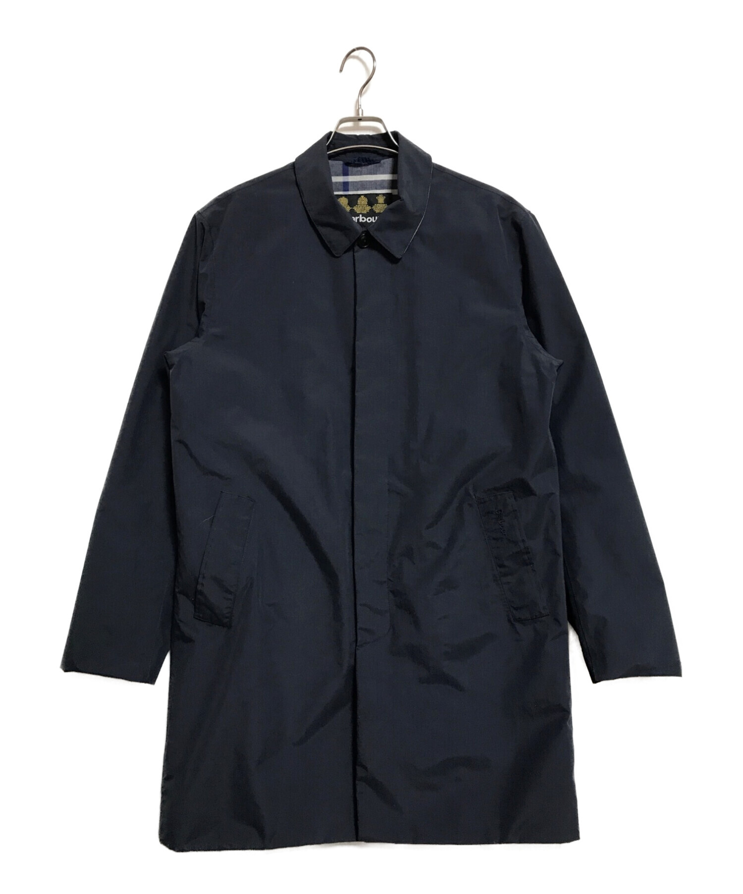 中古・古着通販】Barbour (バブアー) ステンカラーコート ネイビー