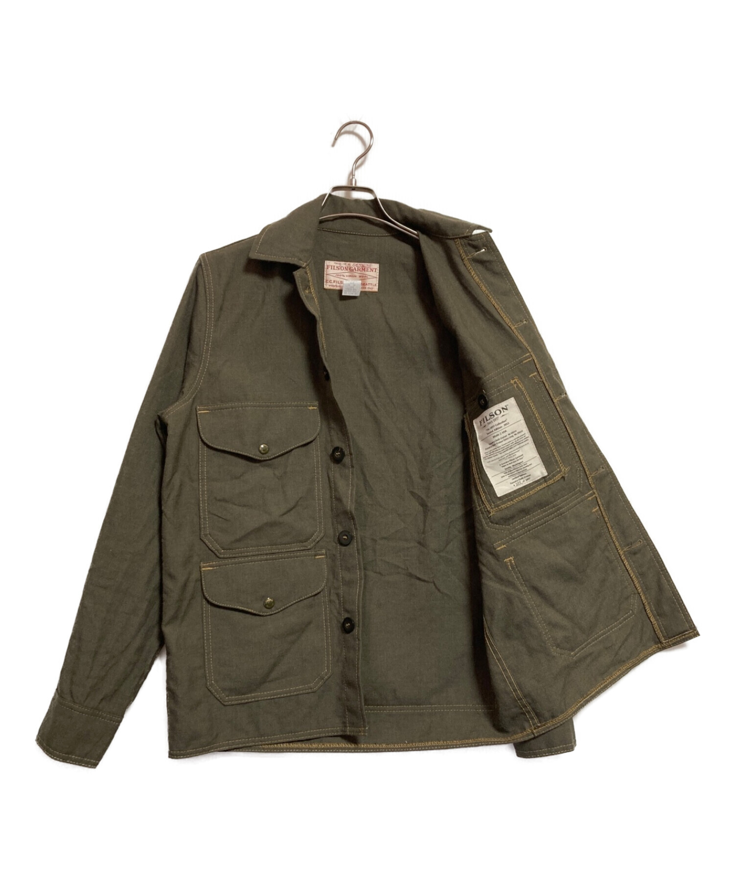 FILSON GARMENT (フィルソンガーメント) Forestry Cloth Cruiser Jacket グリーン  サイズ:SIZE36(下記参照)