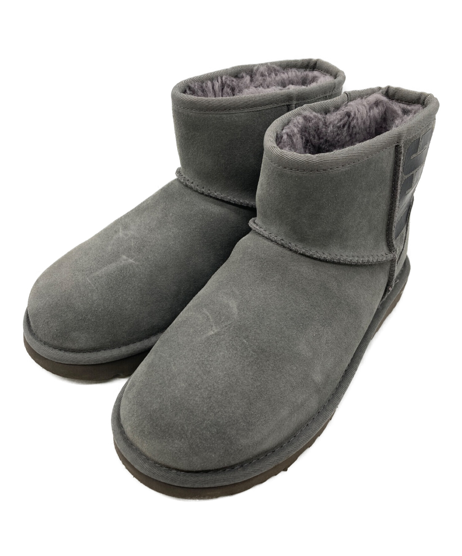 UGG (アグ) クラシックミニ ラバーロゴブーツ グレー サイズ:23cm