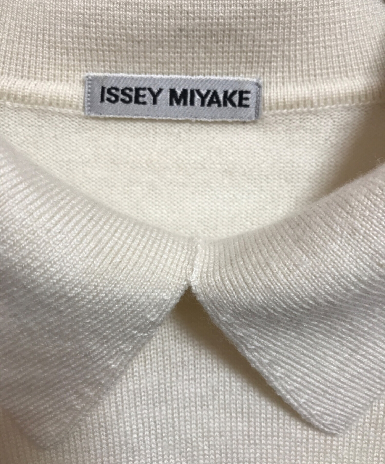 中古・古着通販】ISSEY MIYAKE (イッセイミヤケ) ニットポロシャツ