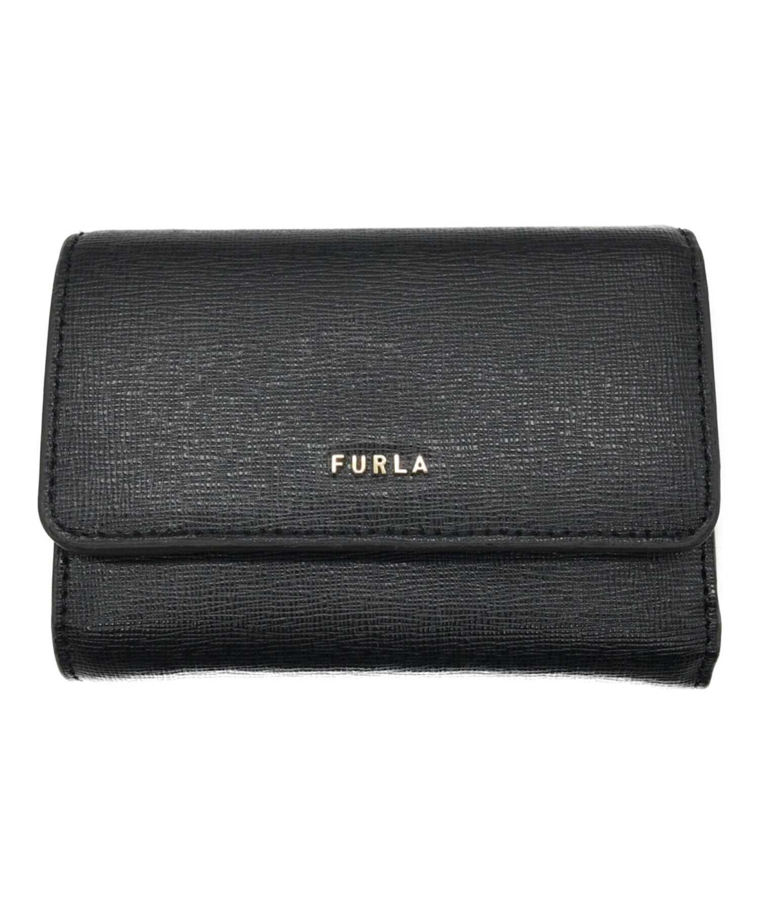 中古・古着通販】FURLA (フルラ) バビロン3つ折り財布 ブラック 未使用