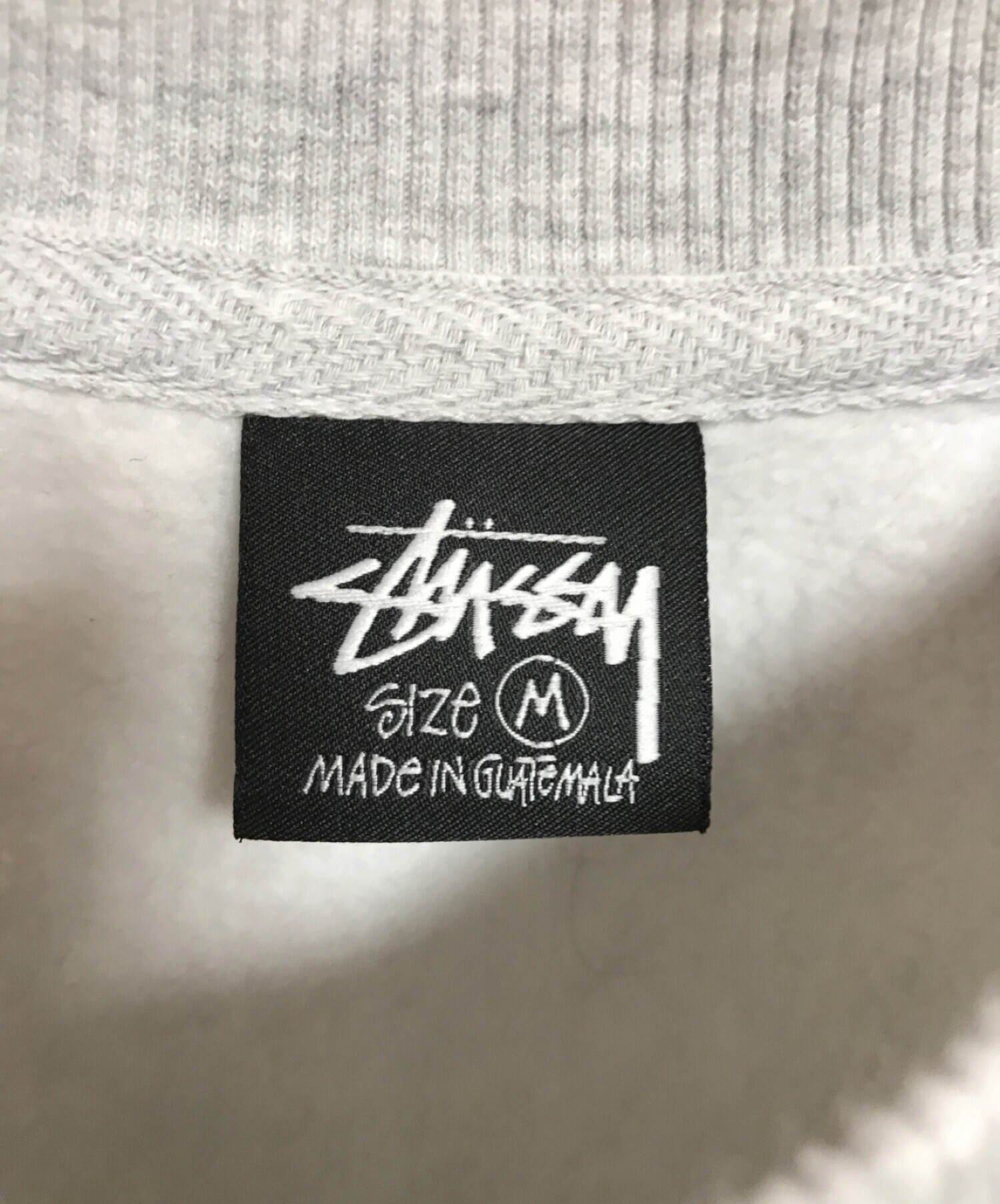 stussy (ステューシー) BLUR CREW グレー×ネイビー サイズ:M