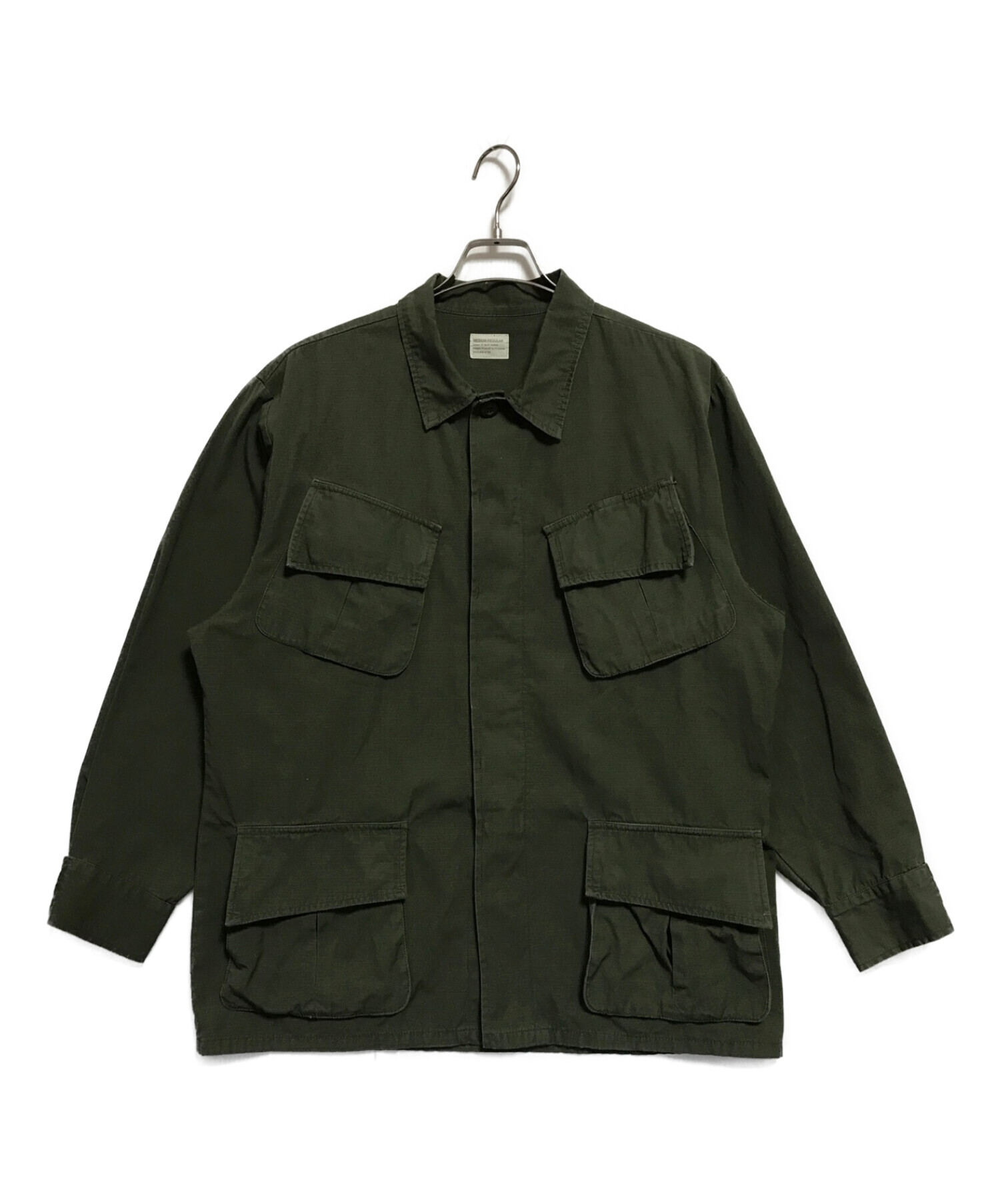 中古・古着通販】US ARMY (ユーエス アーミー) JUNGLE FATIGUE JACKET オリーブ サイズ:SIZE MEDIUM-REGULAR｜ブランド・古着通販  トレファク公式【TREFAC FASHION】スマホサイト