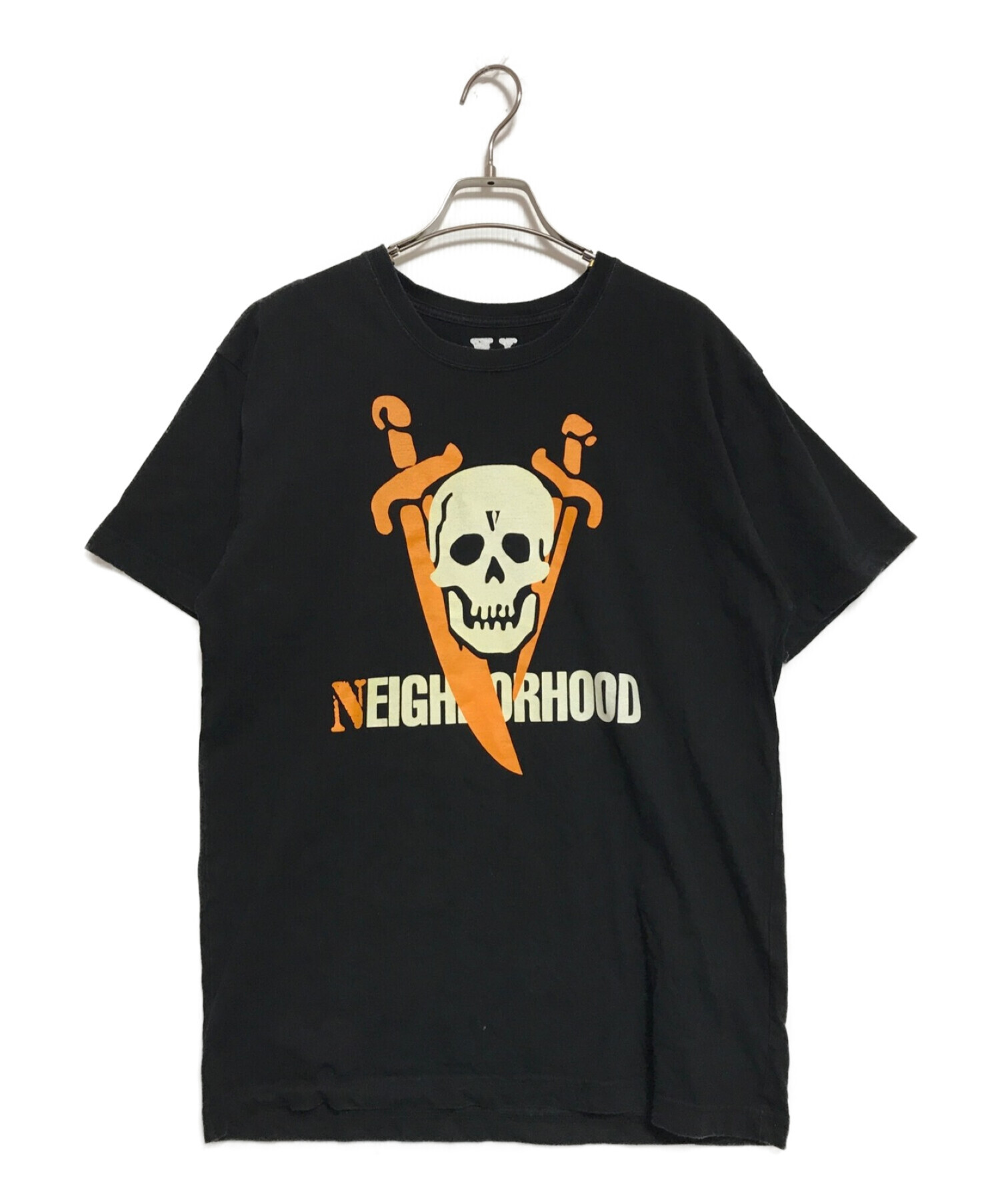 NEIGHBORHOOD (ネイバーフッド) VLONE (ヴィーロン) プリントTシャツ ブラック サイズ:M