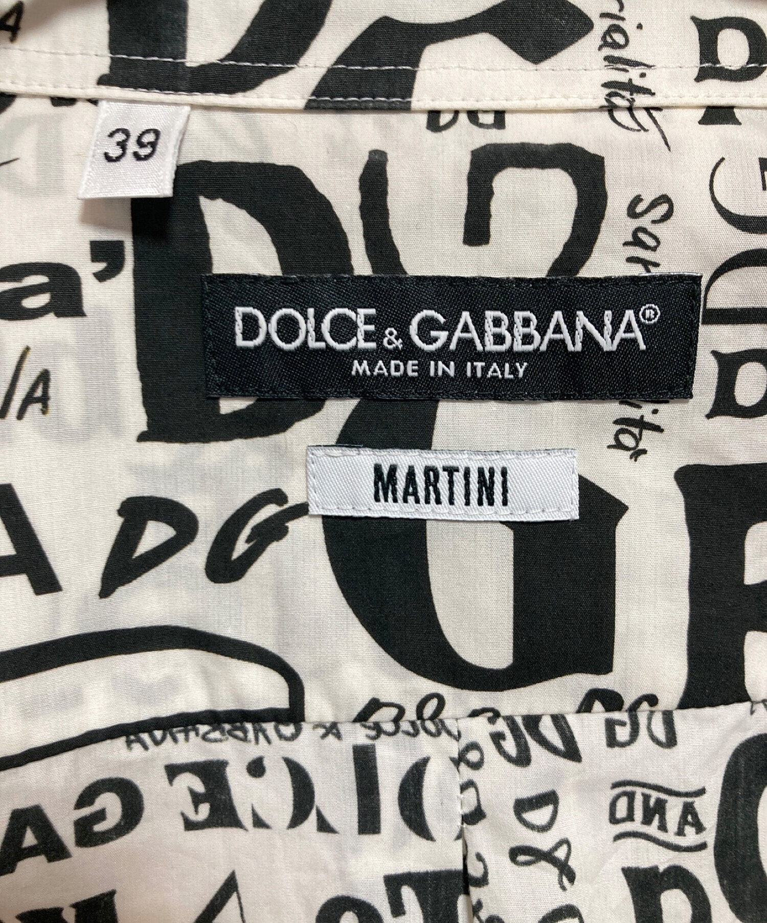 中古・古着通販】DOLCE & GABBANA (ドルチェ＆ガッバーナ) 総柄シャツ