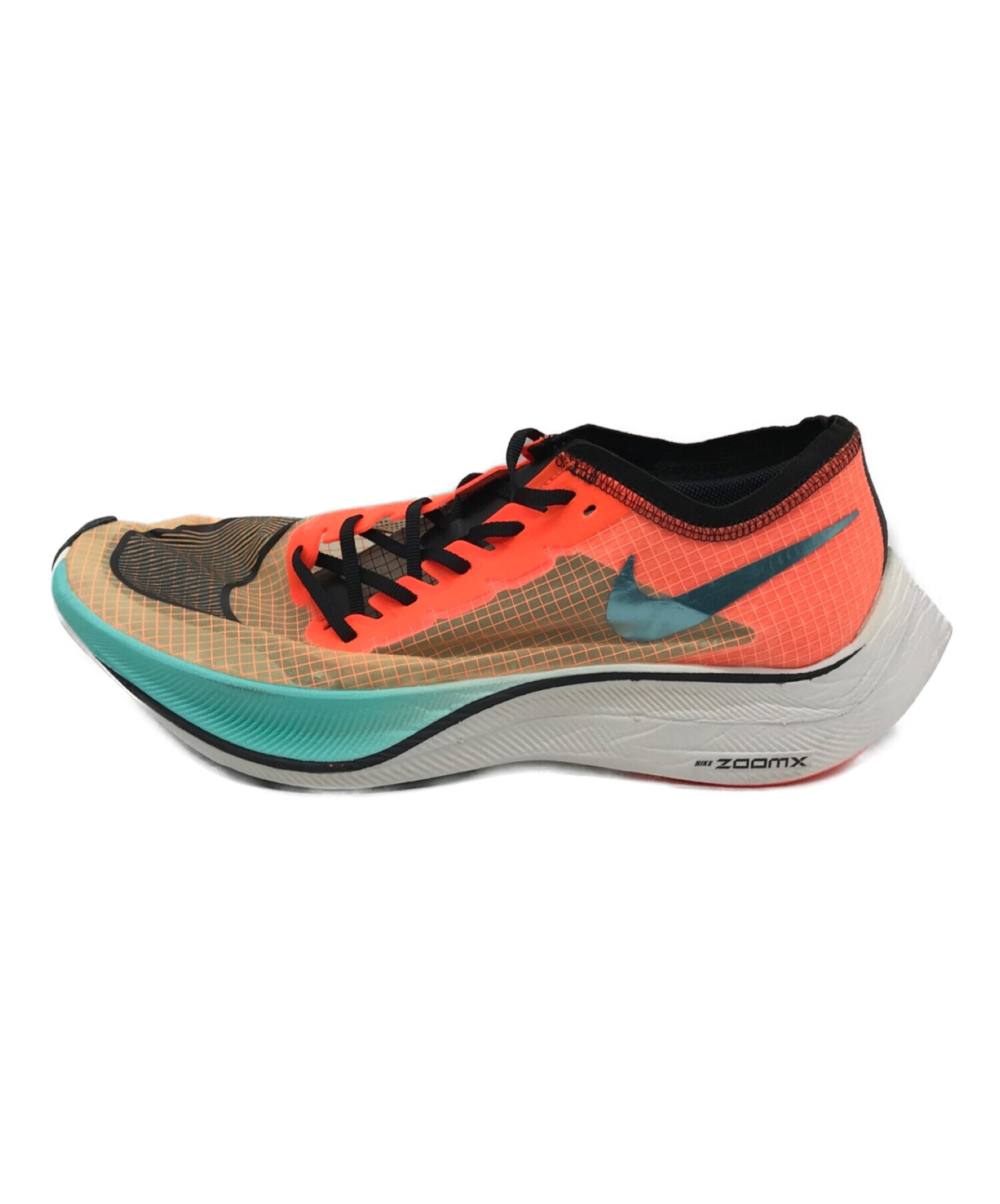 NIKE (ナイキ) ZOOMX VAPORFLY NEXT% オレンジ×グリーン サイズ:SIZE 27.5cm