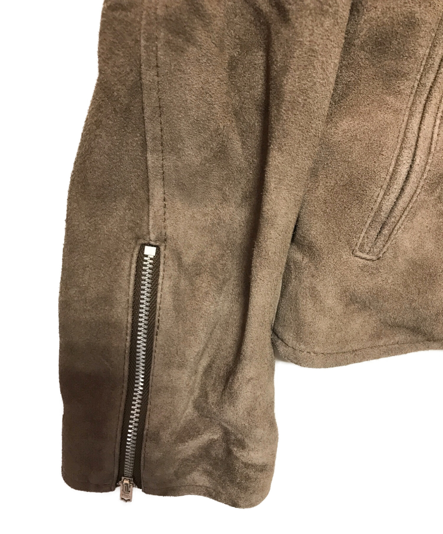 FRAY ID (フレイ アイディー) ライダースジャケット ベージュ サイズ:SIZE1 未使用品