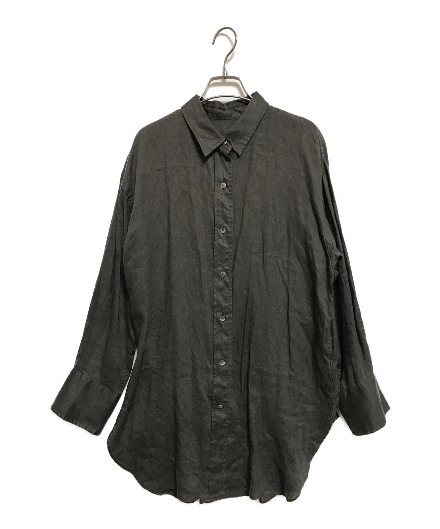 Noble (ノーブル) リネンオーバーコクーンシャツ グレー サイズ:なし