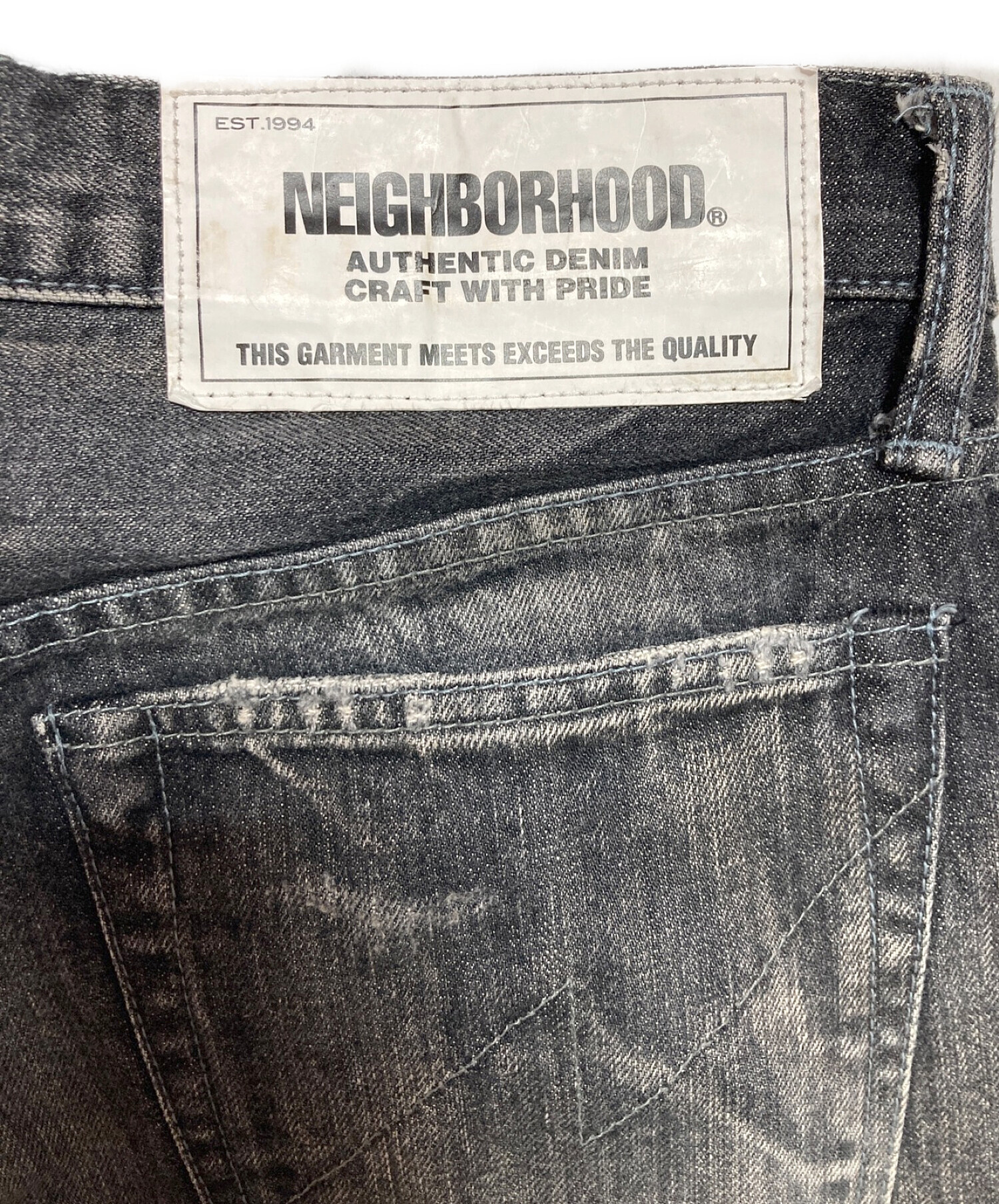 NEIGHBORHOOD (ネイバーフッド) BULLET SAVAGE.DP NARROW/14OZ-PT ブラック サイズ:S