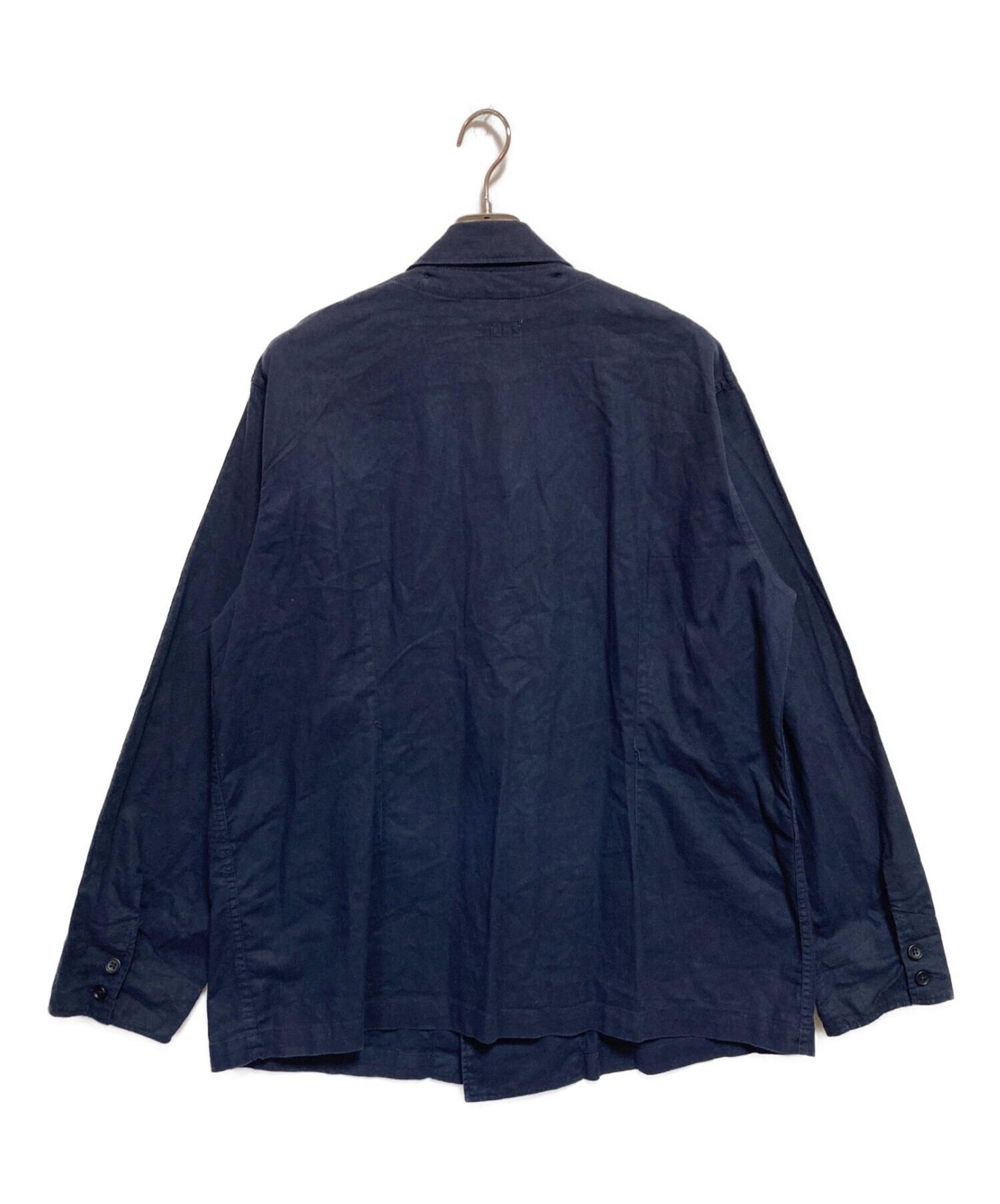 Engineered Garments (エンジニアド ガーメンツ) BEAMS PLUS (ビームスプラス) リネンブレンドジャケット ネイビー  サイズ:XL