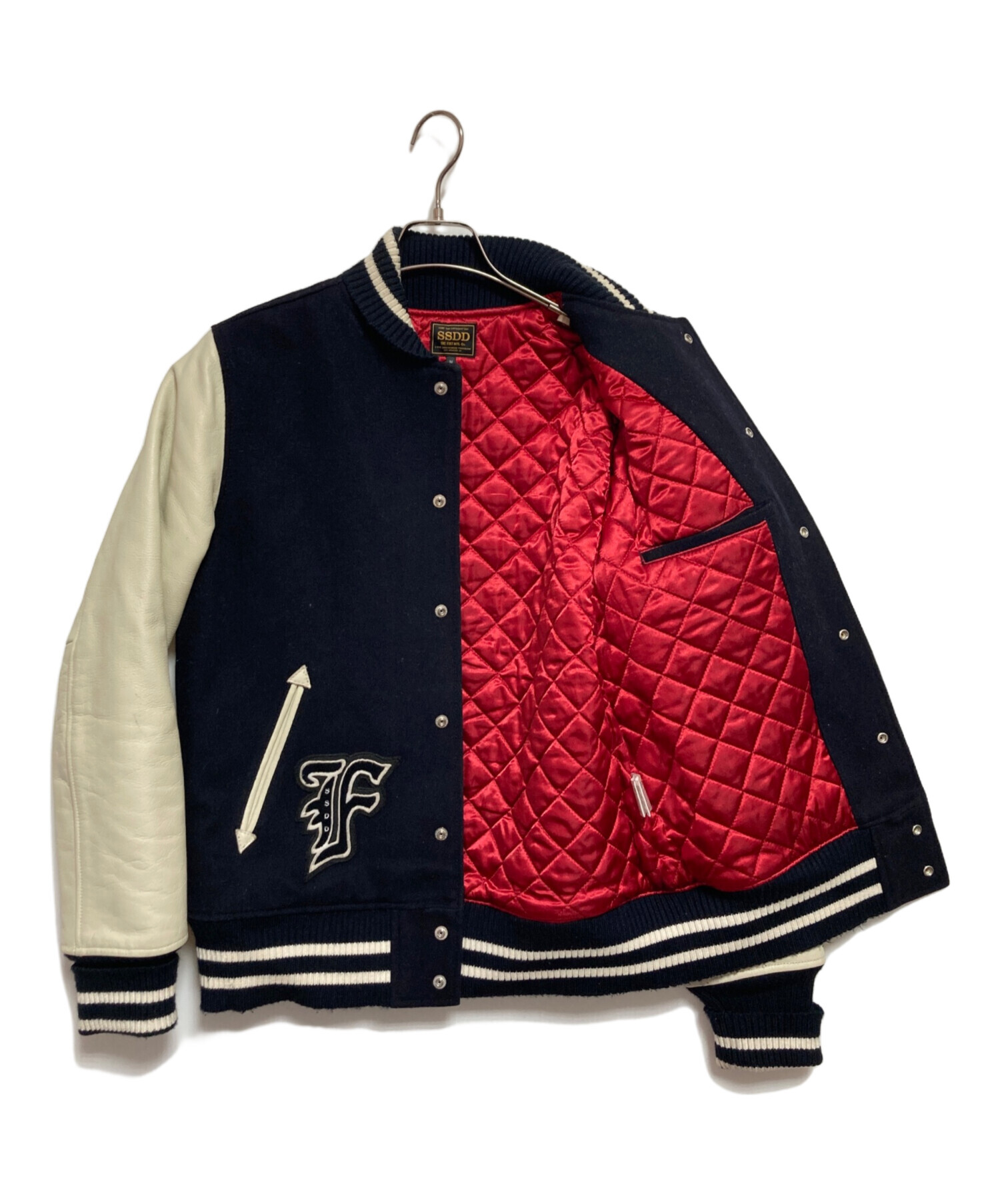 中古・古着通販】FUCT SSDD (ファクト) FUCT CO.AWARD JACKET ネイビー×ベージュ サイズ:M｜ブランド・古着通販  トレファク公式【TREFAC FASHION】スマホサイト