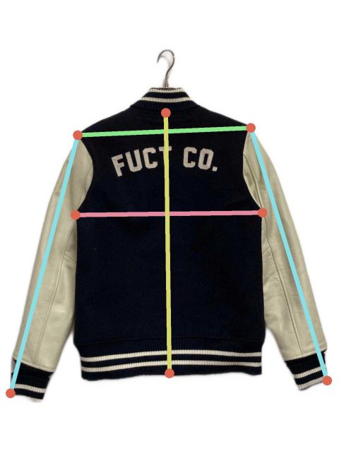 中古・古着通販】FUCT SSDD (ファクト) FUCT CO.AWARD JACKET ネイビー×ベージュ サイズ:M｜ブランド・古着通販  トレファク公式【TREFAC FASHION】スマホサイト