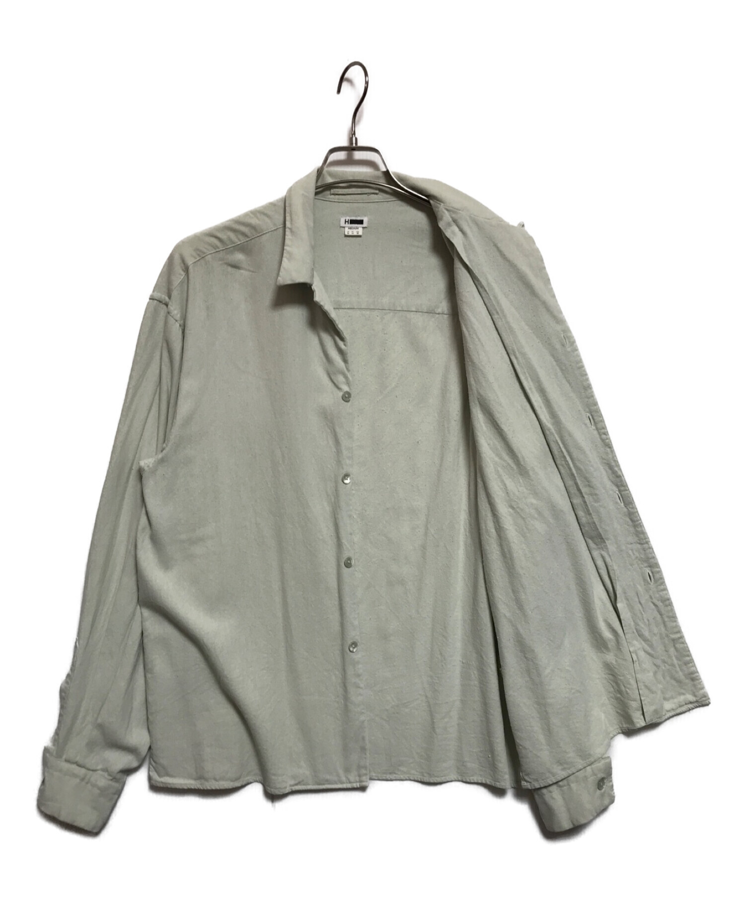 中古・古着通販】H BEAUTY&YOUTH (エイチ ビューティアンドユース) OPEN COLLAR SHIRT グリーン  サイズ:36｜ブランド・古着通販 トレファク公式【TREFAC FASHION】スマホサイト