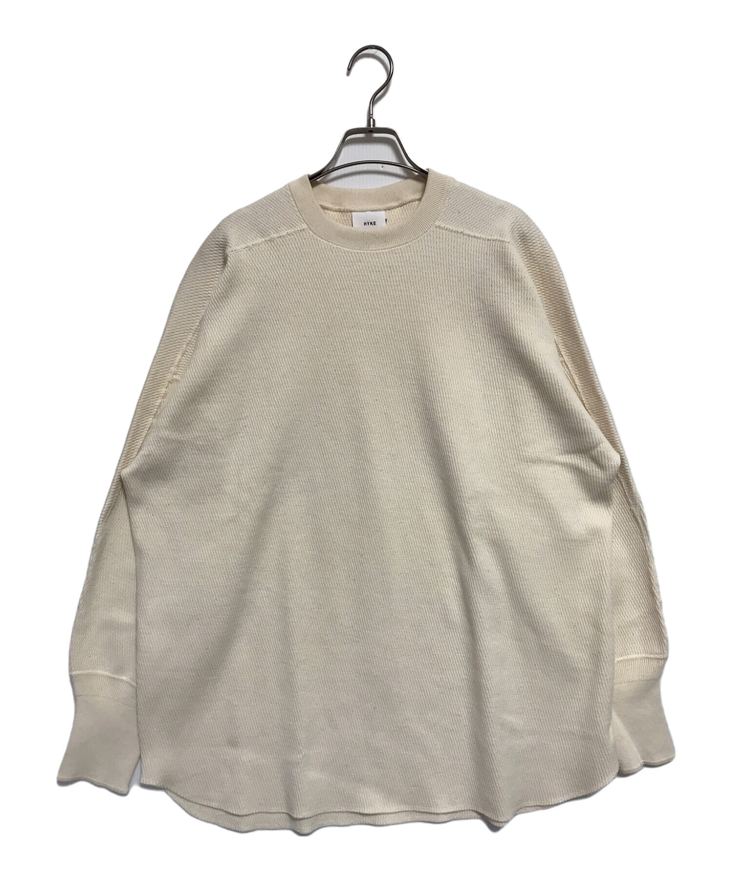 HYKE (ハイク) THERMAL SHIRT BIG FIT ベージュ サイズ:SIZE 1 未使用品