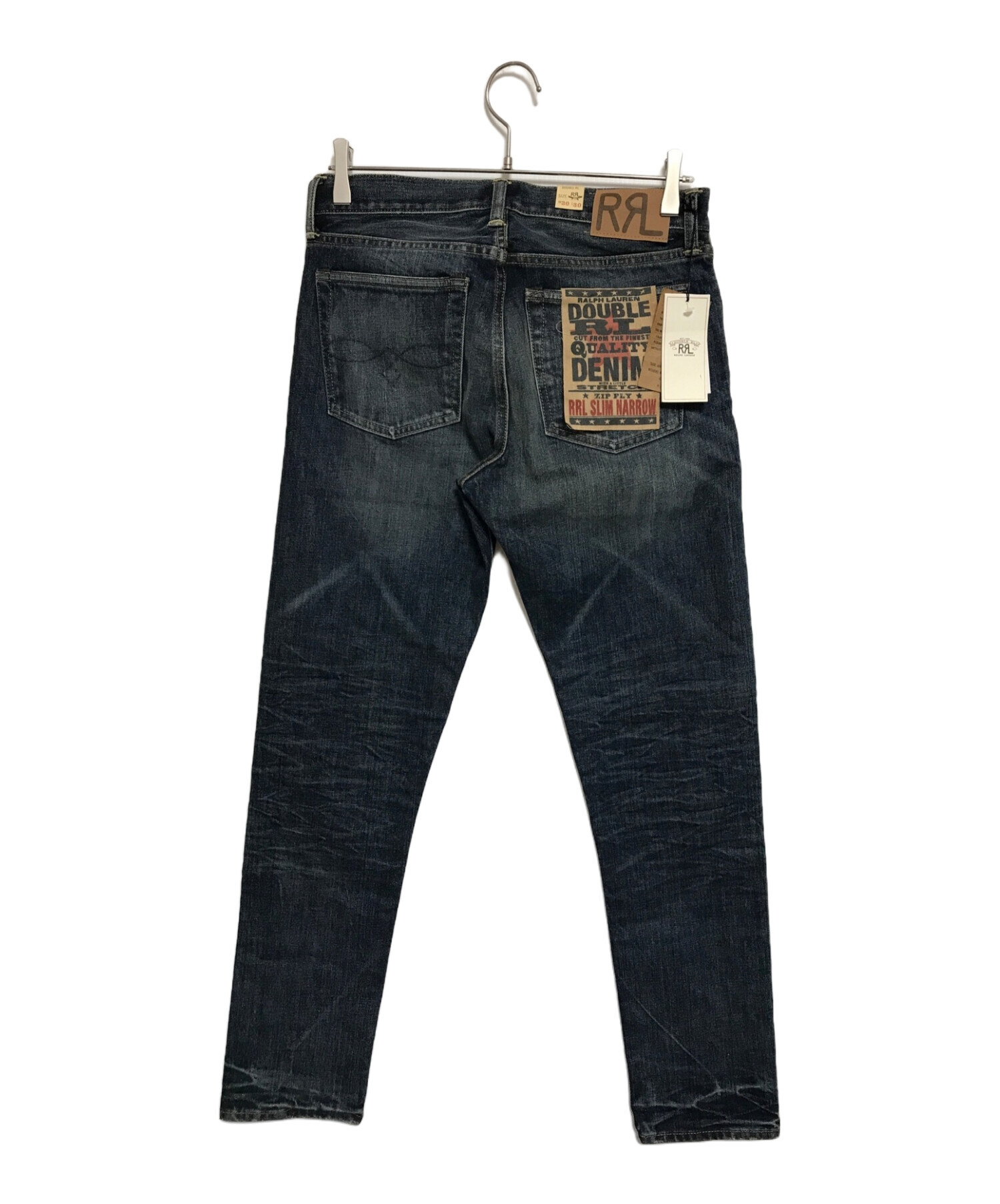 中古・古着通販】RRL (ダブルアールエル) SLIM NARROW デニムパンツ インディゴ サイズ:30×30 未使用品｜ブランド・古着通販  トレファク公式【TREFAC FASHION】スマホサイト