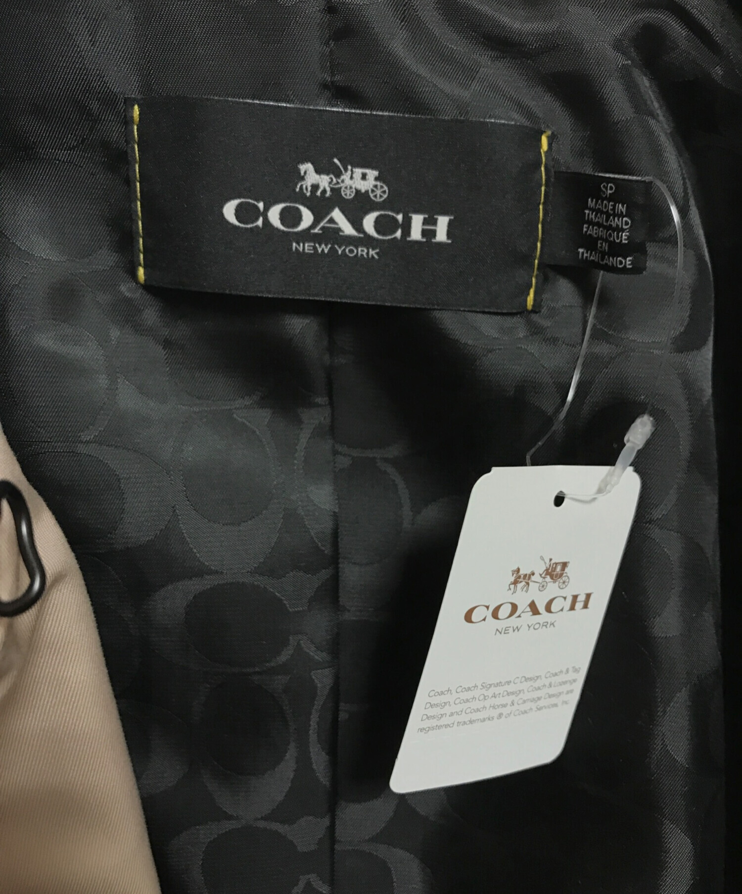 中古・古着通販】COACH (コーチ) トレンチコート ピンク サイズ:S 未使用品｜ブランド・古着通販 トレファク公式【TREFAC  FASHION】スマホサイト