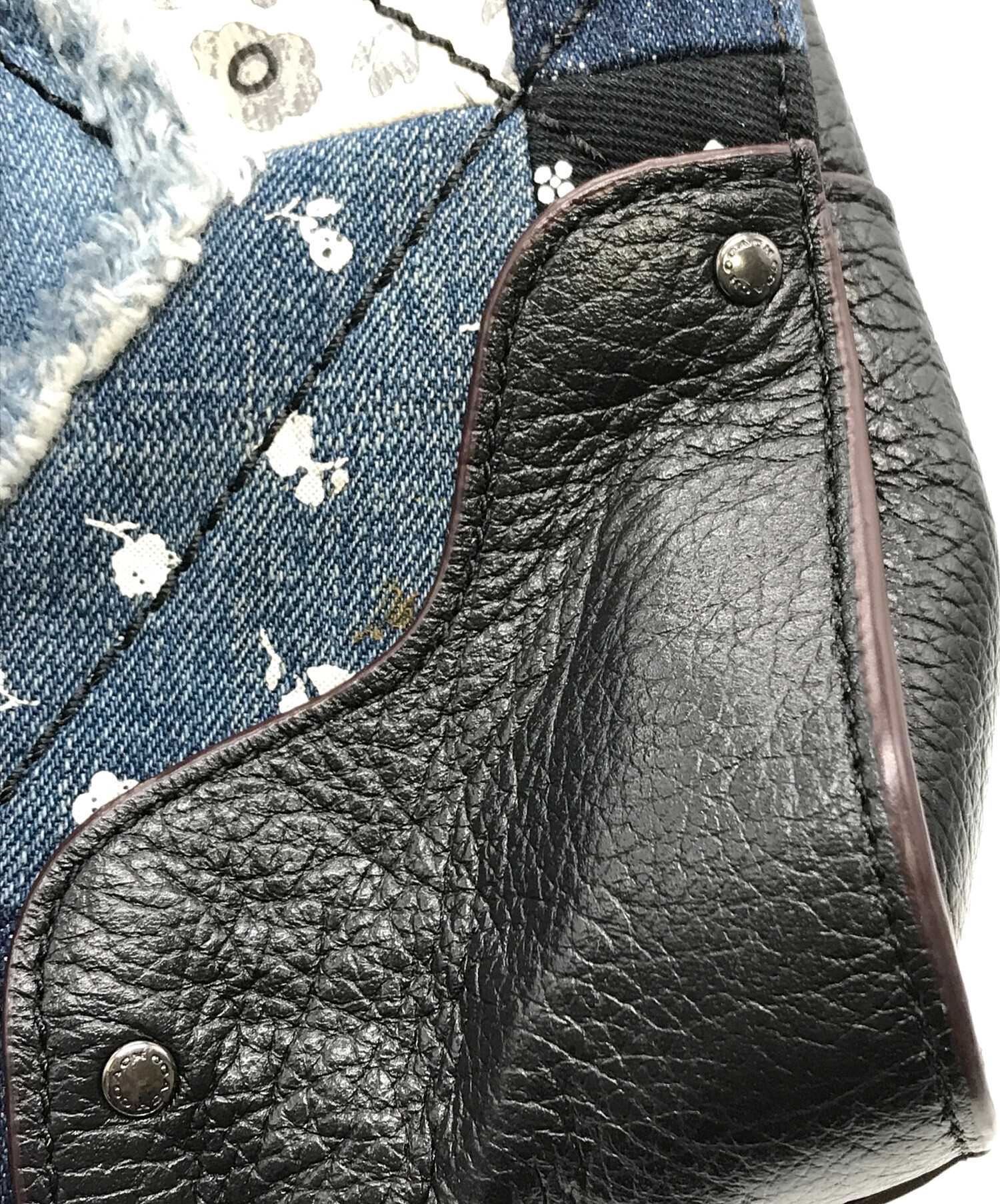 中古・古着通販】COACH (コーチ) マーサーサッチェル30 ブラック×ブルー｜ブランド・古着通販 トレファク公式【TREFAC  FASHION】スマホサイト