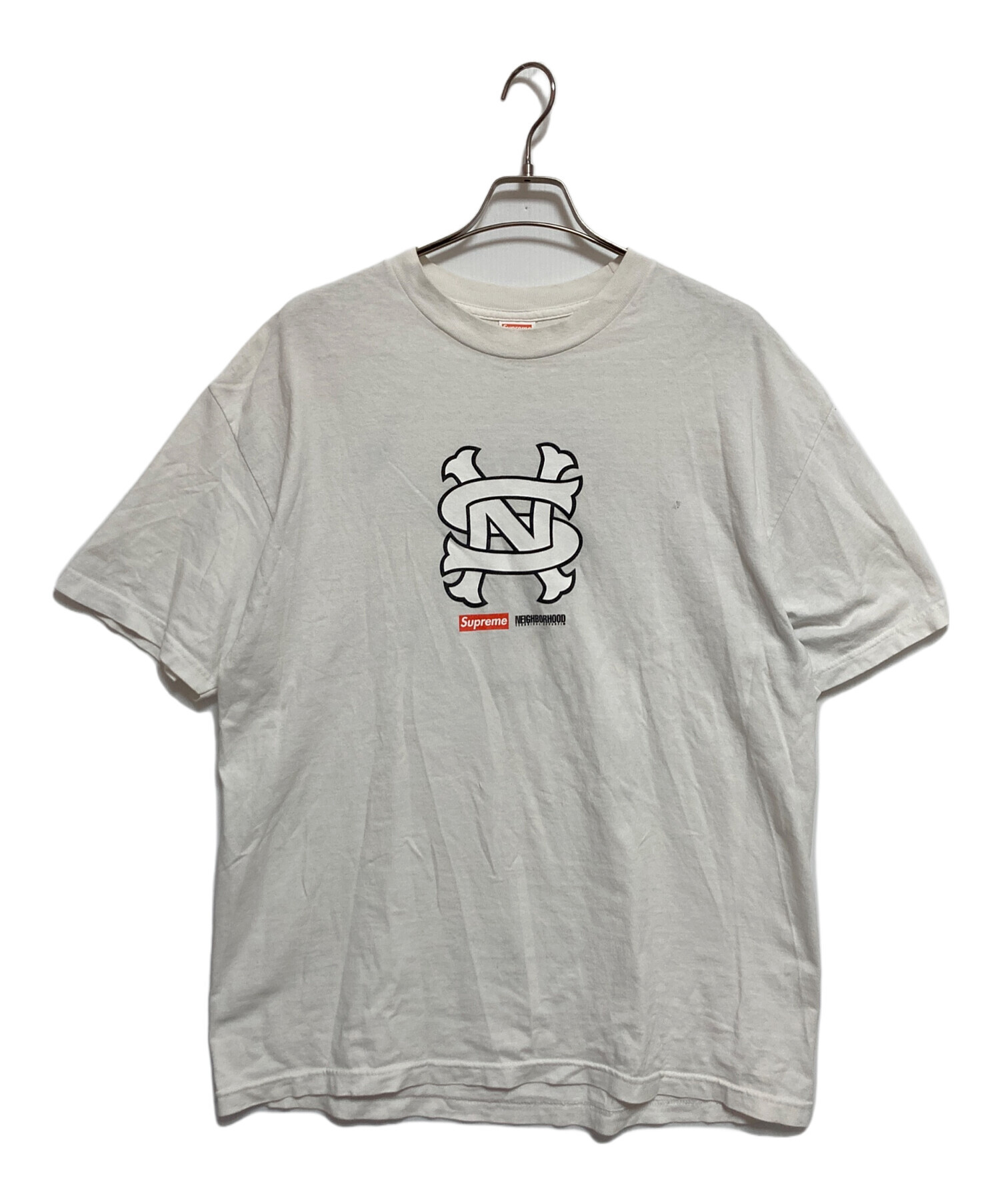 SUPREME (シュプリーム) NEIGHBORHOOD (ネイバーフッド) NS Logo Tee ホワイト サイズ:XL