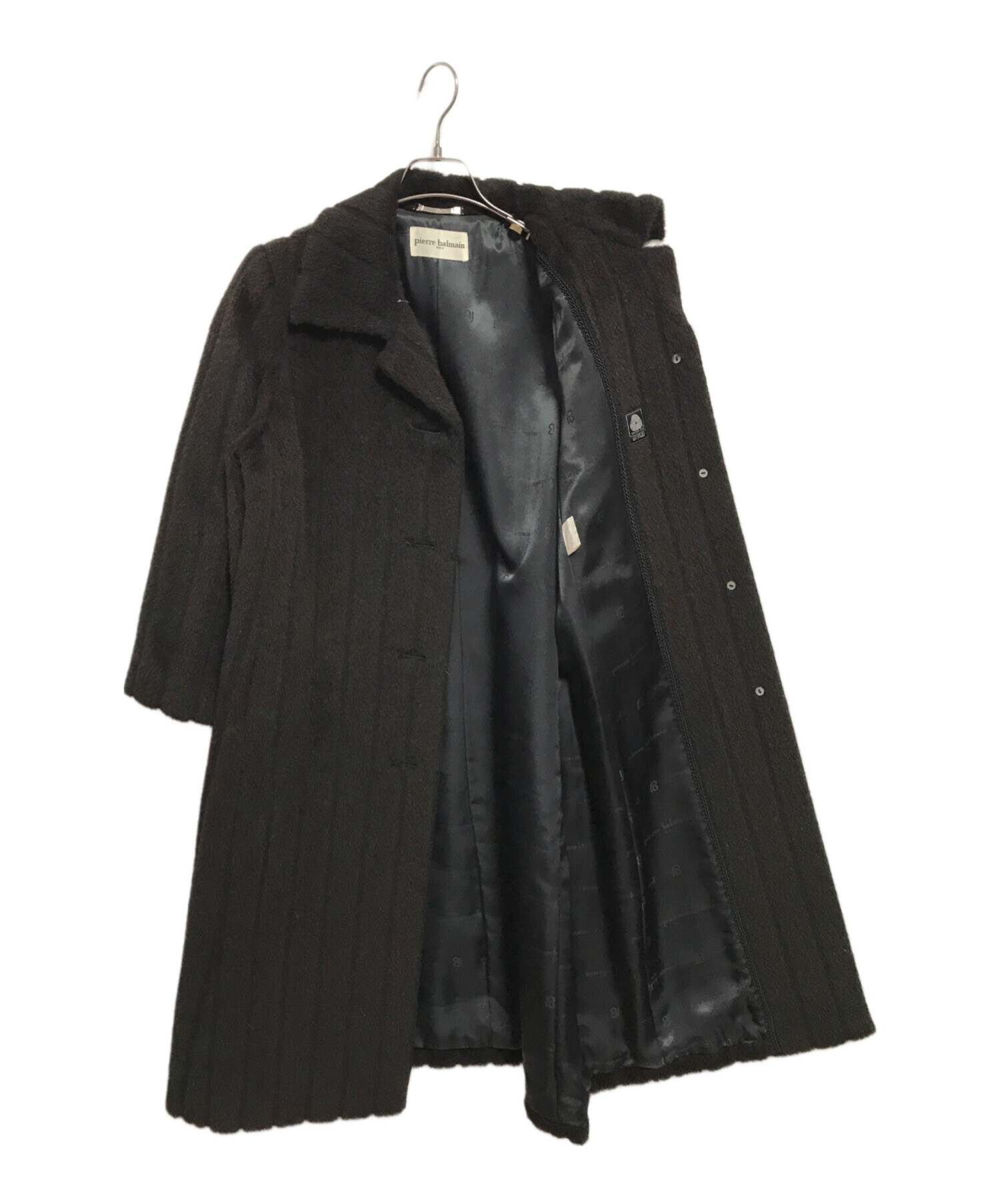 中古・古着通販】PIERRE BALMAIN (ピエール バルマン) アルパカコート ブラウン サイズ: 015B｜ブランド・古着通販  トレファク公式【TREFAC FASHION】スマホサイト