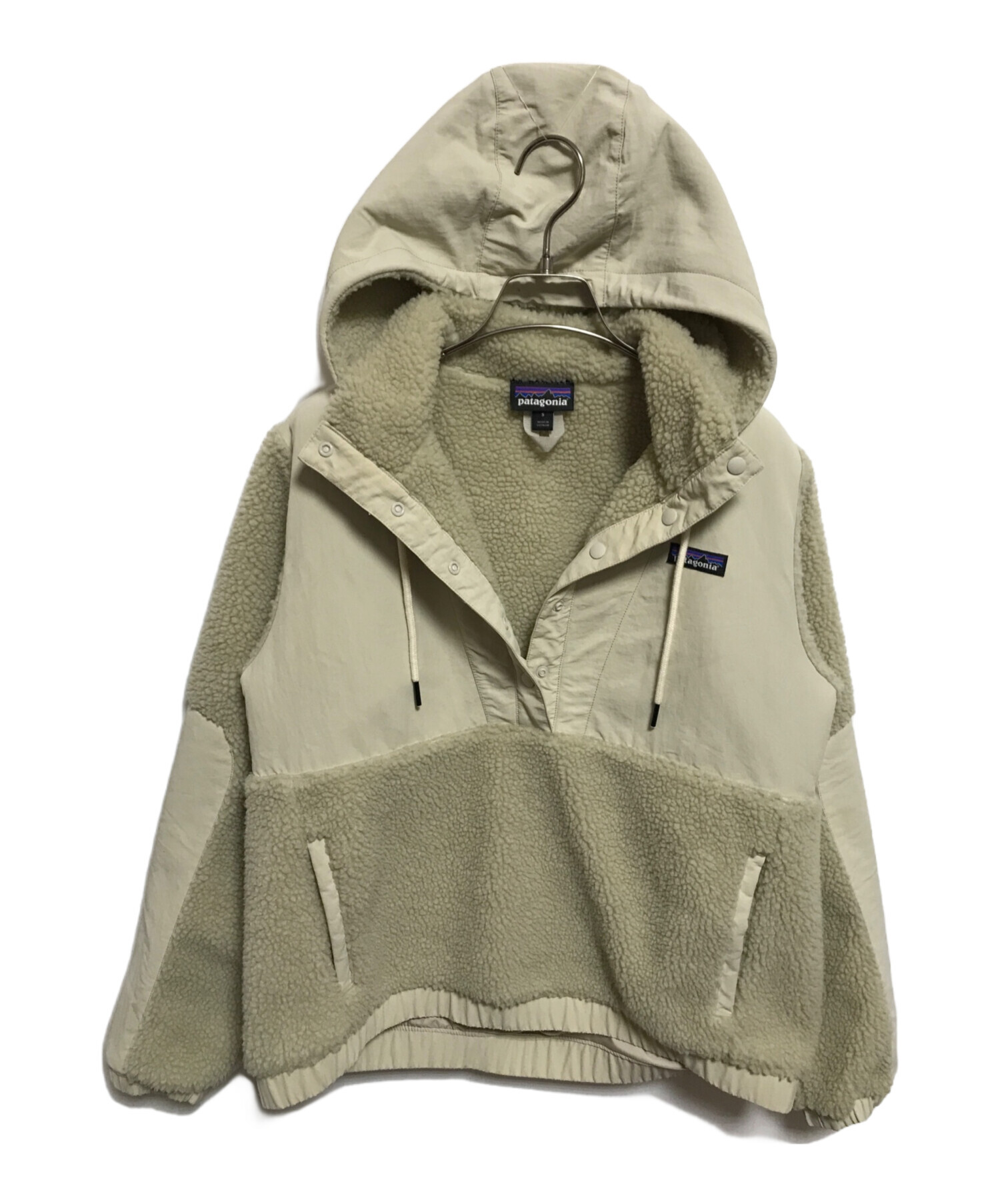 中古・古着通販】Patagonia (パタゴニア) シェルドレトロXプルオーバー アイボリー サイズ:S｜ブランド・古着通販  トレファク公式【TREFAC FASHION】スマホサイト