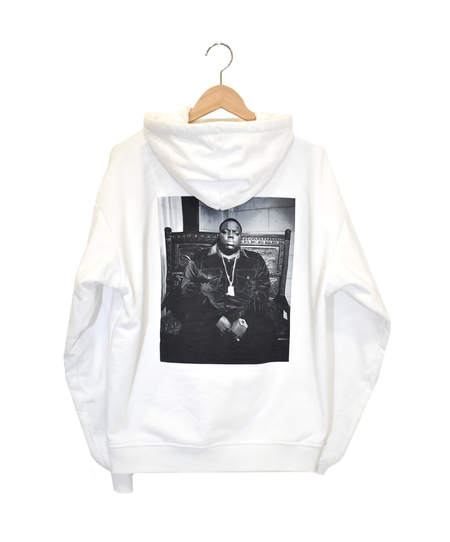 KITH × The Notorious B.I.G. (キス×ノトーリアスビッグ) プルオーバーパーカー ホワイト サイズ:M Life After  Death Hoodie