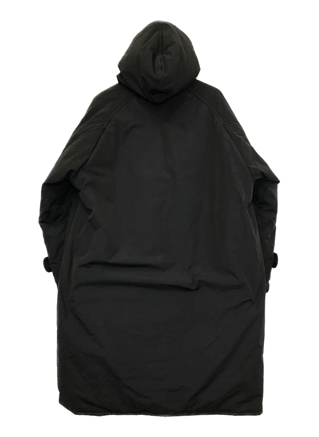 COMOLI (コモリ) インサレーション フーデッドコート ブラック サイズ:1