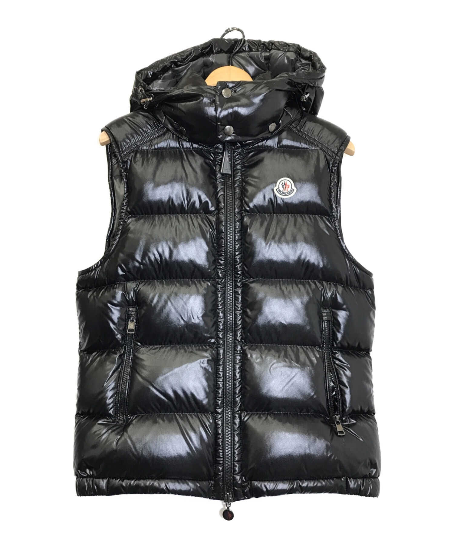 MONCLER (モンクレール) ダウンベスト ブラック サイズ:1