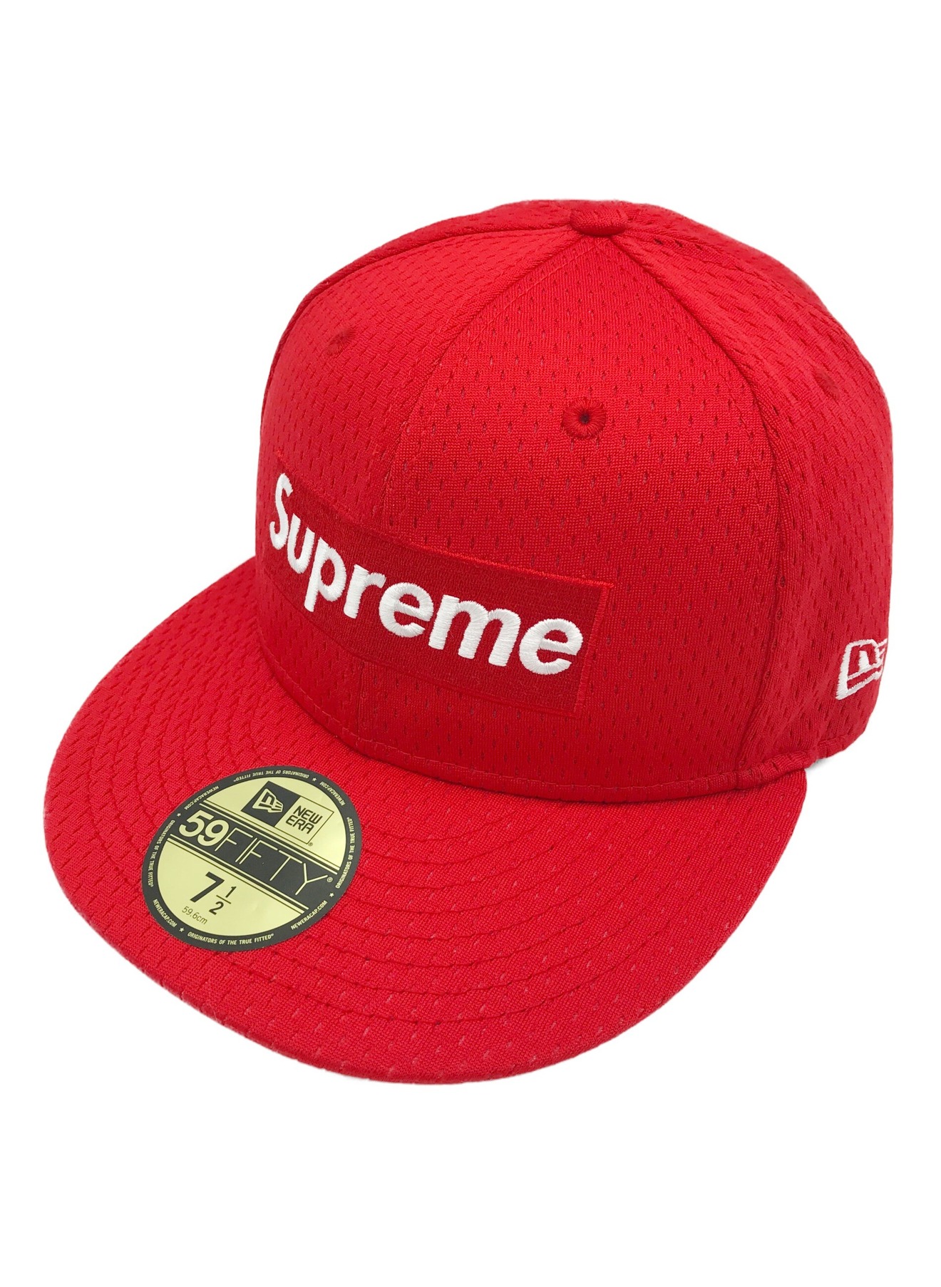 Supreme × NEWERA (シュプリーム × ニューエラ) ワールドフェイマスボックスロゴキャップ レッド サイズ:7 1/2