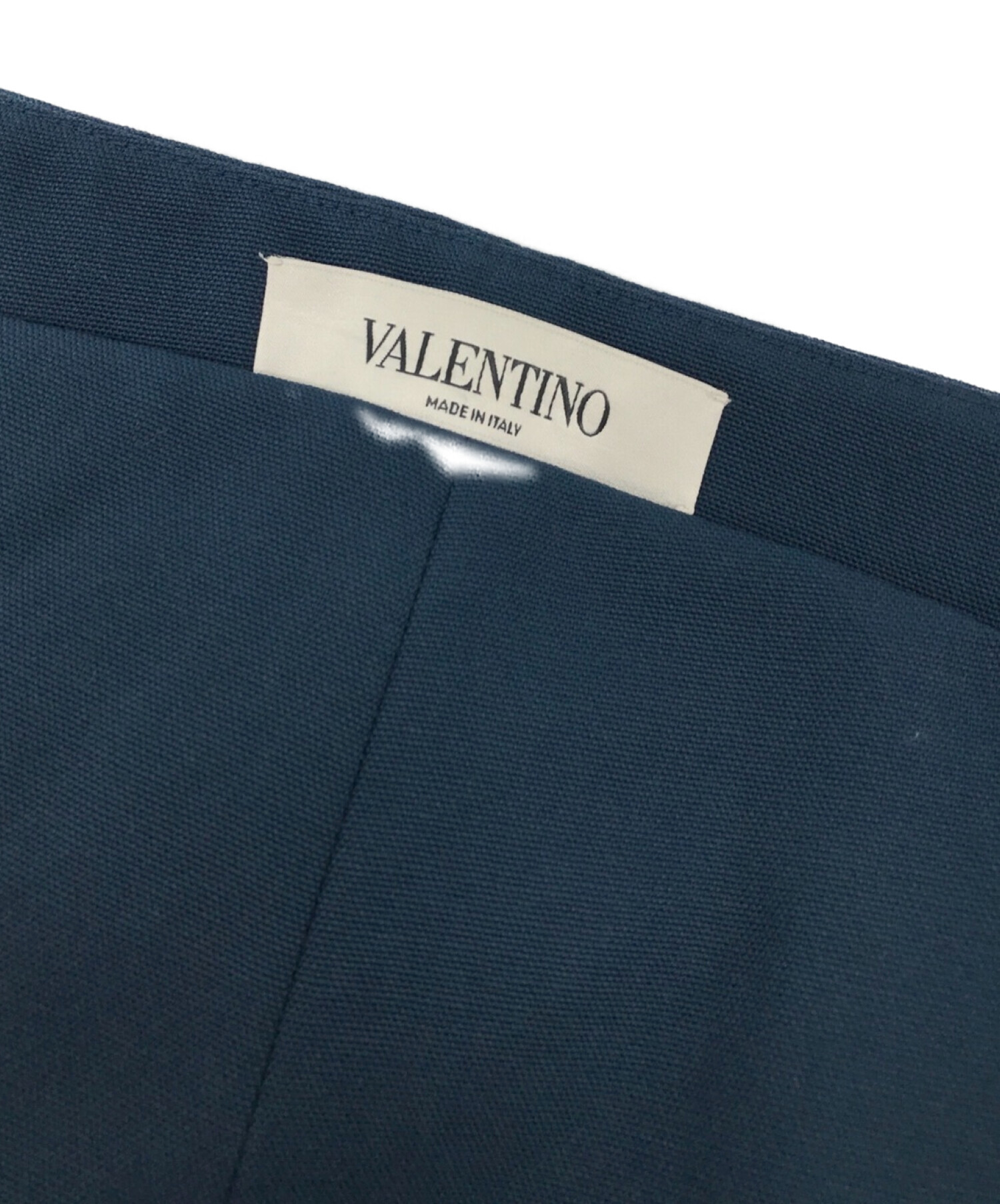 VALENTINO (ヴァレンティノ) ウールドレスパンツ ブルー サイズ:38