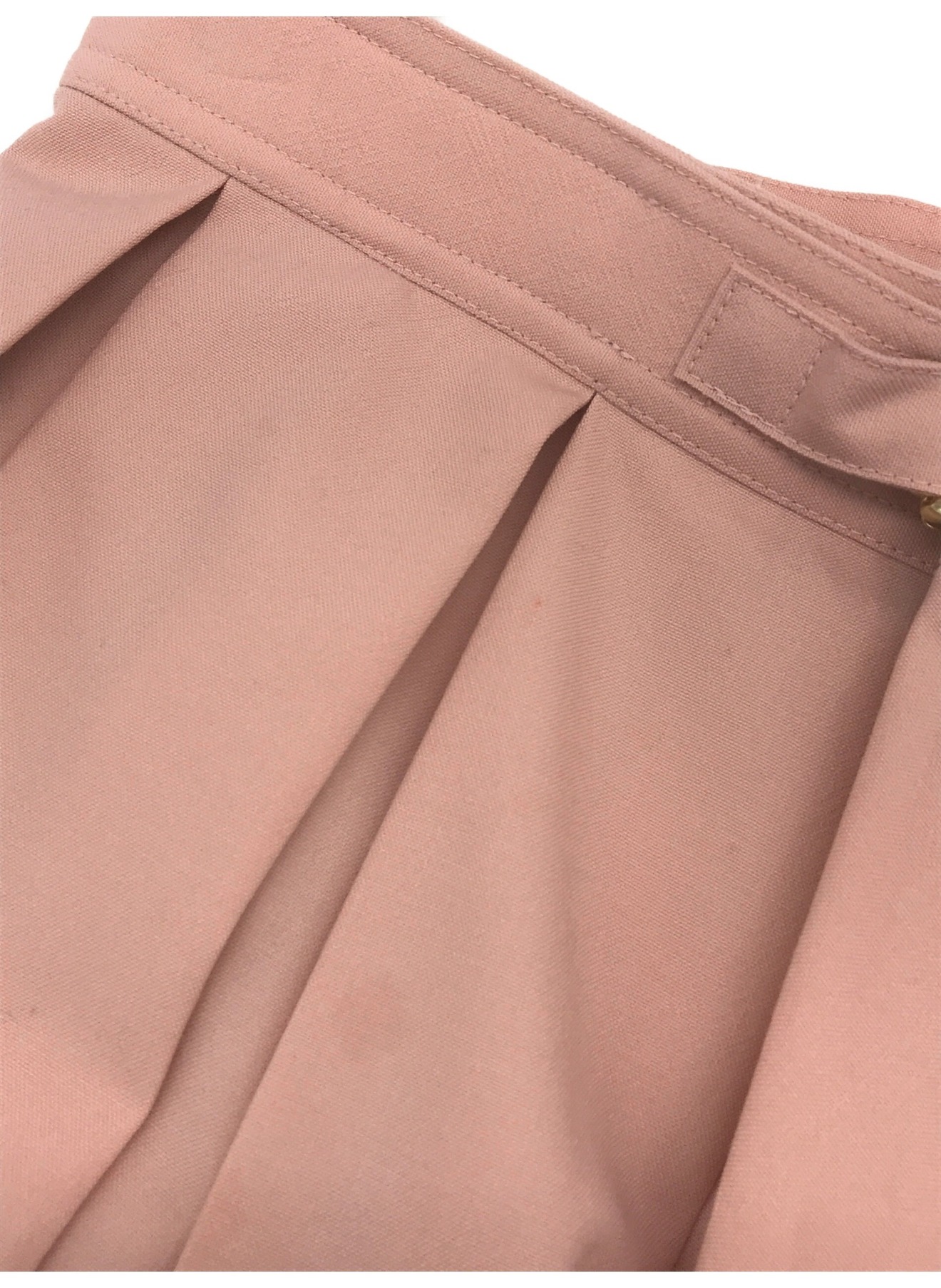 CELINE (セリーヌ) アシンメトリープリーツスカート ピンク サイズ:SK