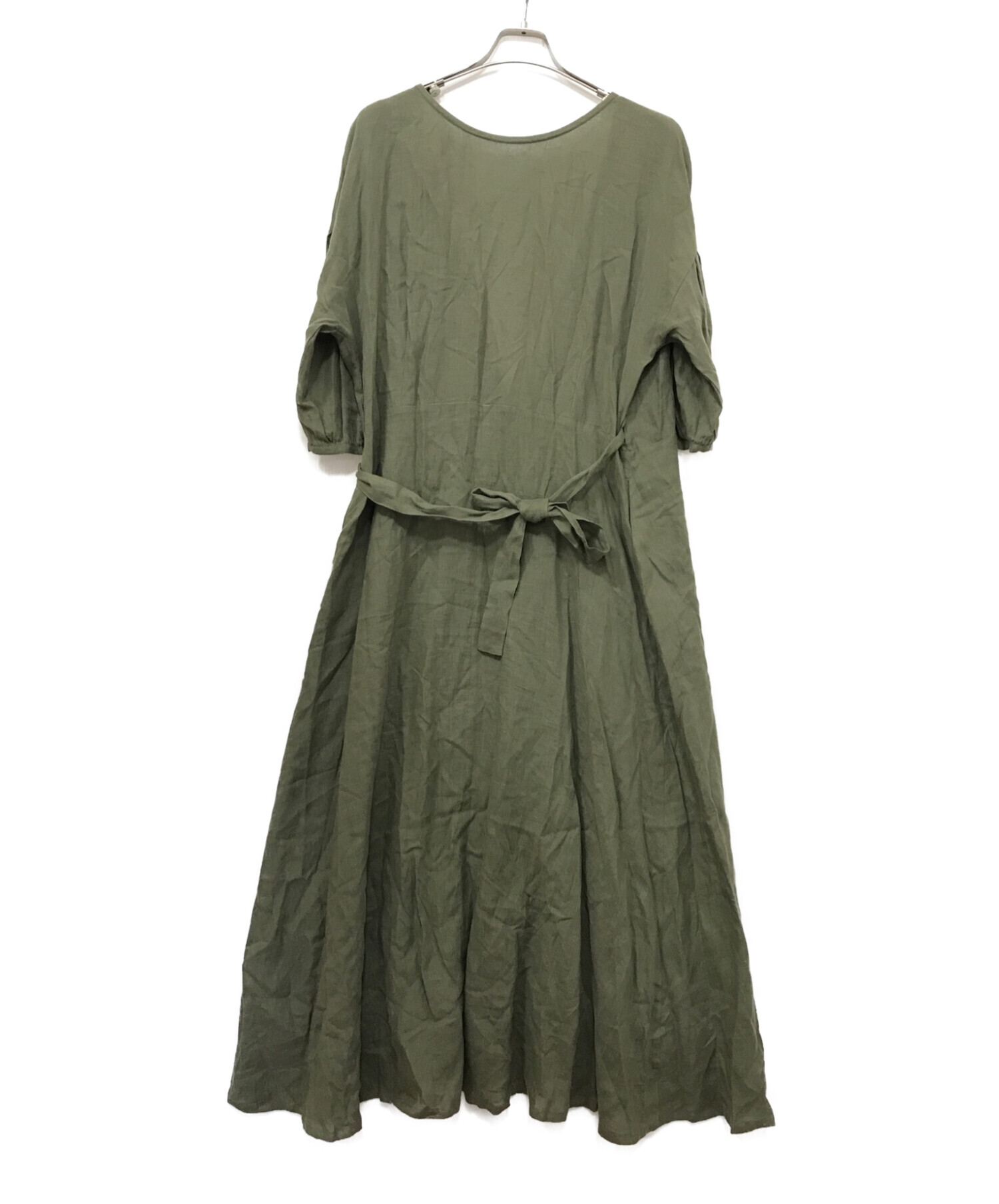 L'appartement (アパルトモン) Linen Madam Dress グリーン サイズ:下記参照