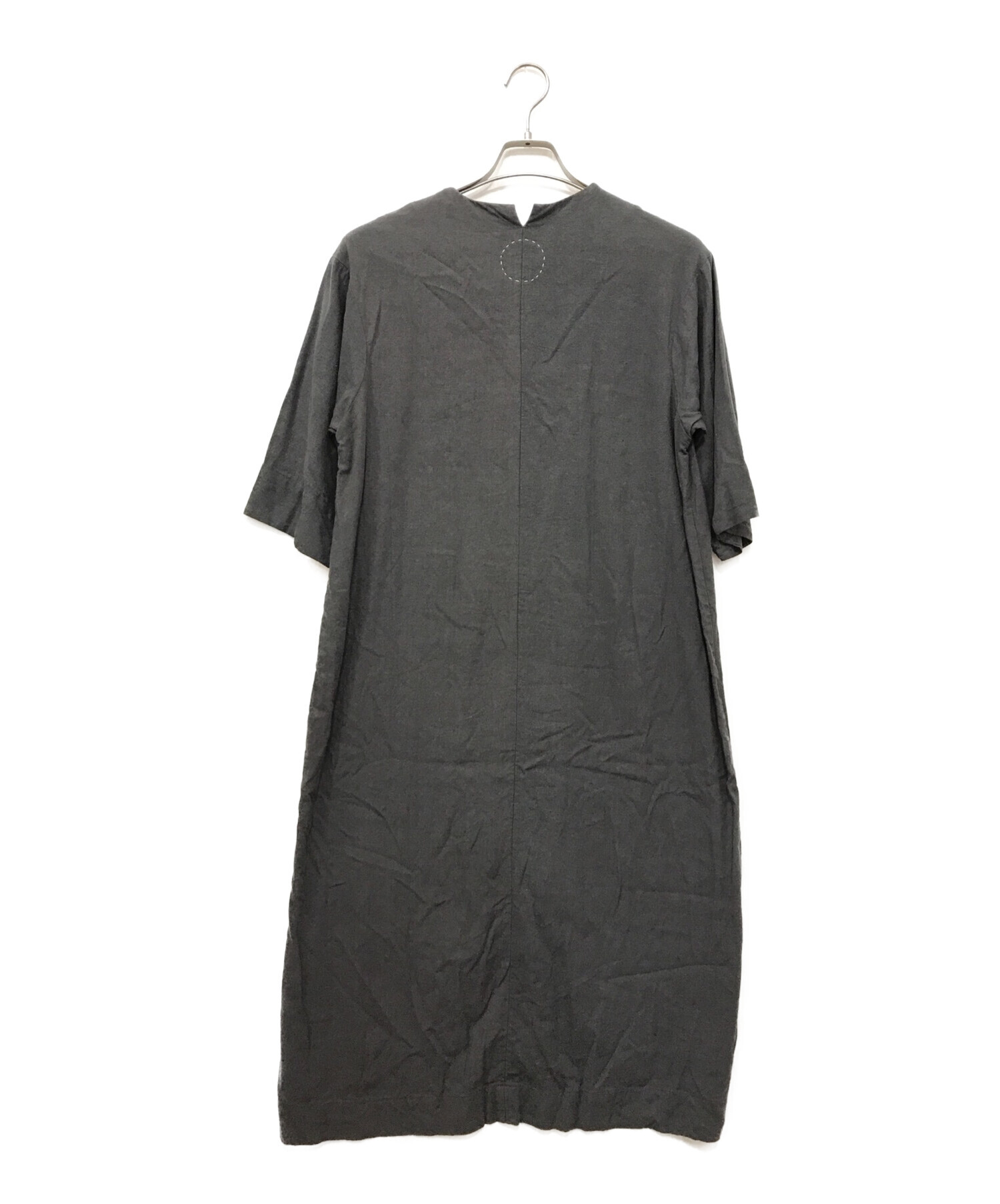 COSMIC WONDER (コズミックワンダー) Silk & Linen smock dress グレー