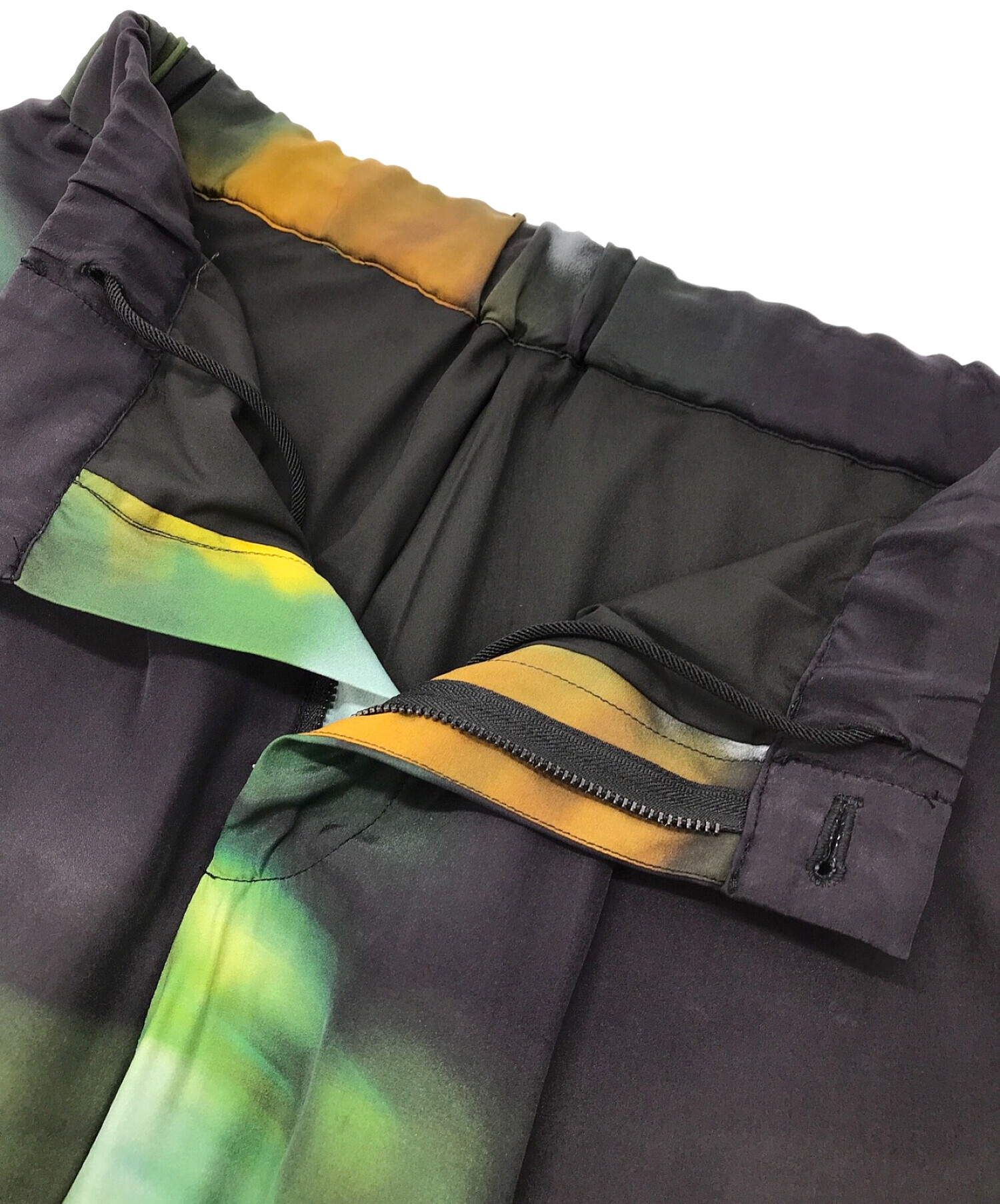 中古・古着通販】TAAKK (ターク) SILK LONG TROUSERS ブラック サイズ