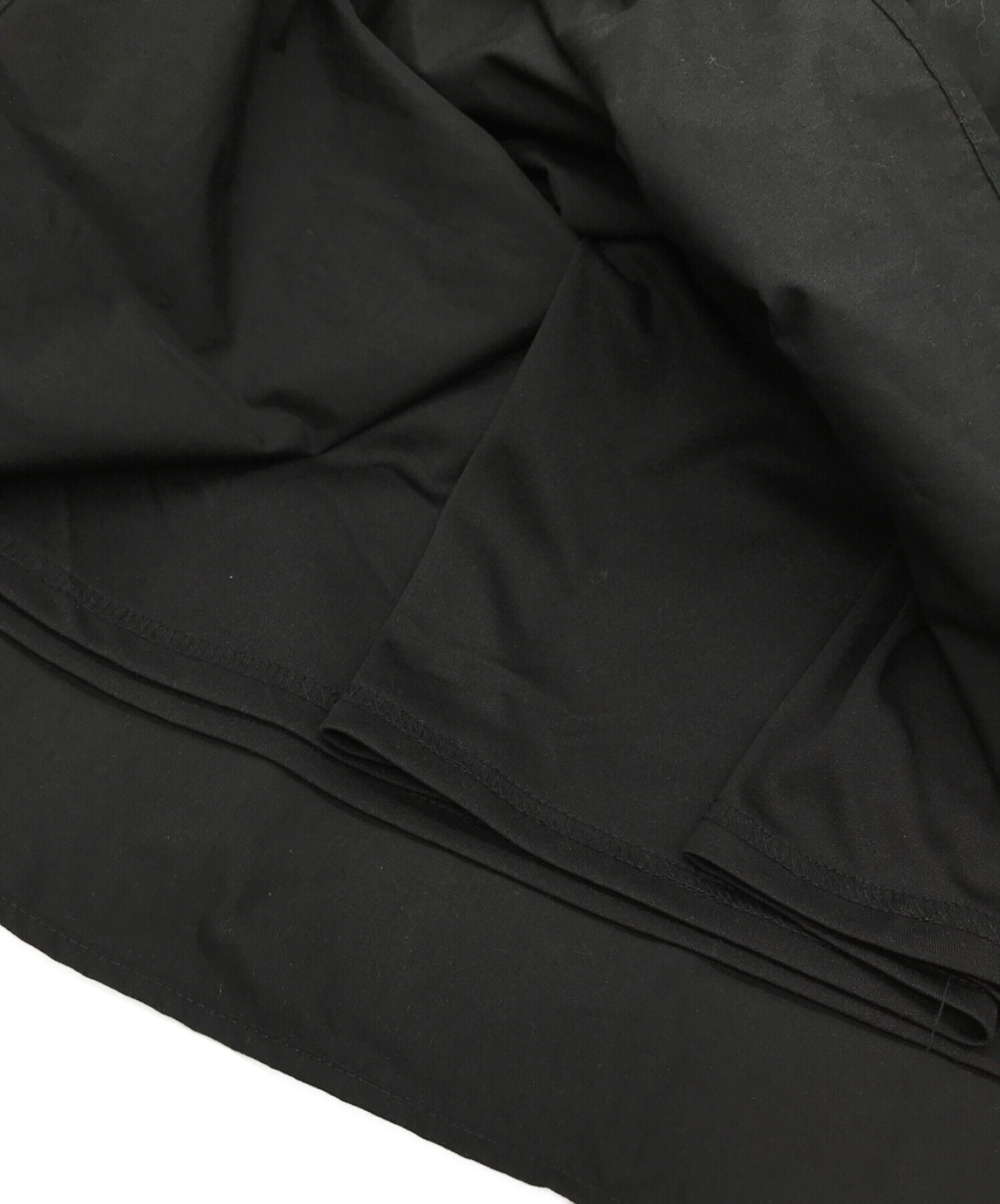UN MINOU (アンミヌ) フリル襟シャツドレス ブラック サイズ:F