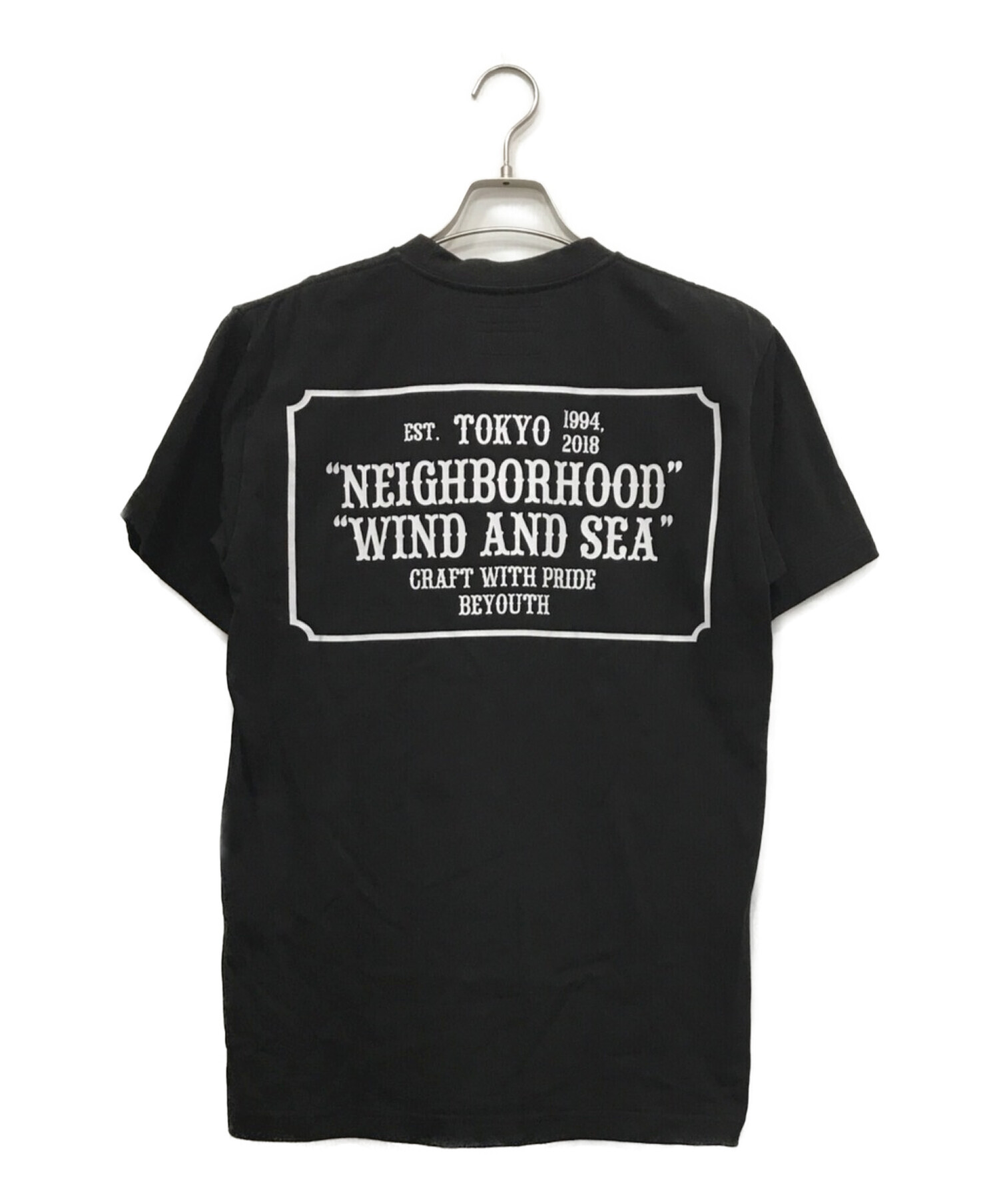 WIND AND SEA (ウィンダンシー) NEIGHBORHOOD (ネイバーフッド) NHWDS-2 / C-TEE.SS ブラック サイズ:M