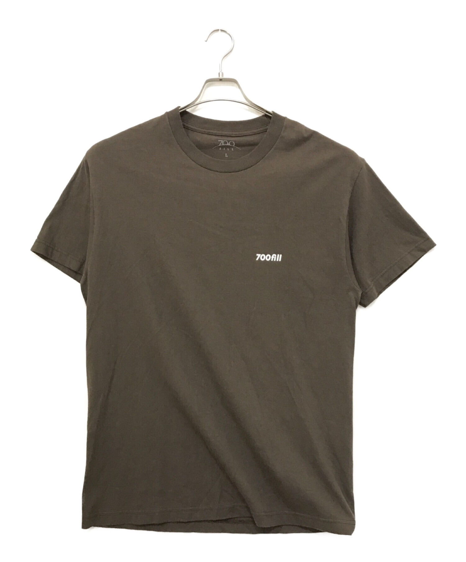 700FILL (700フィル) プリントTシャツ ブラウン サイズ:L