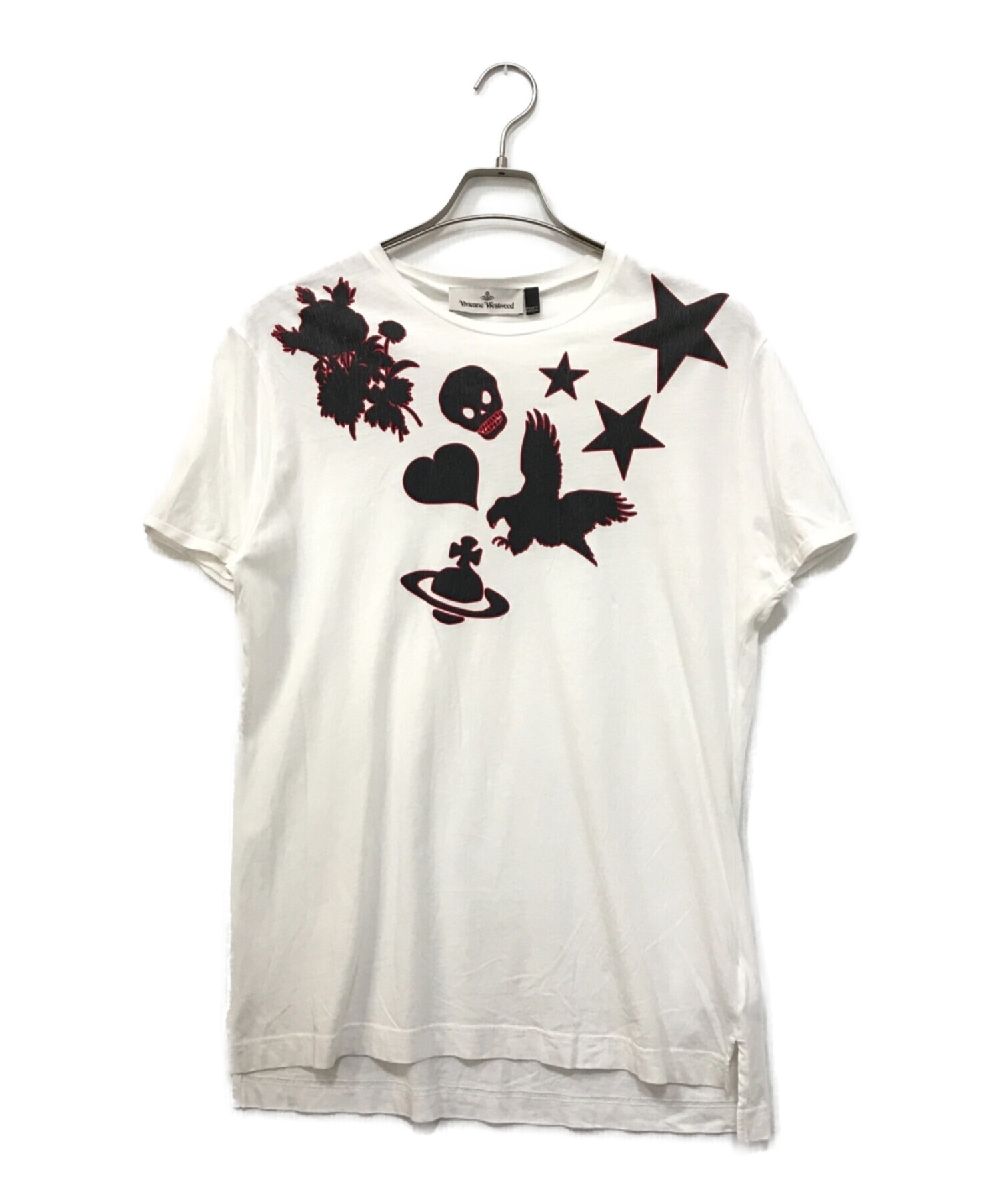 Vivienne Westwood (ヴィヴィアンウエストウッド) MAN オーブハート半袖Tシャツ ホワイト サイズ:XL