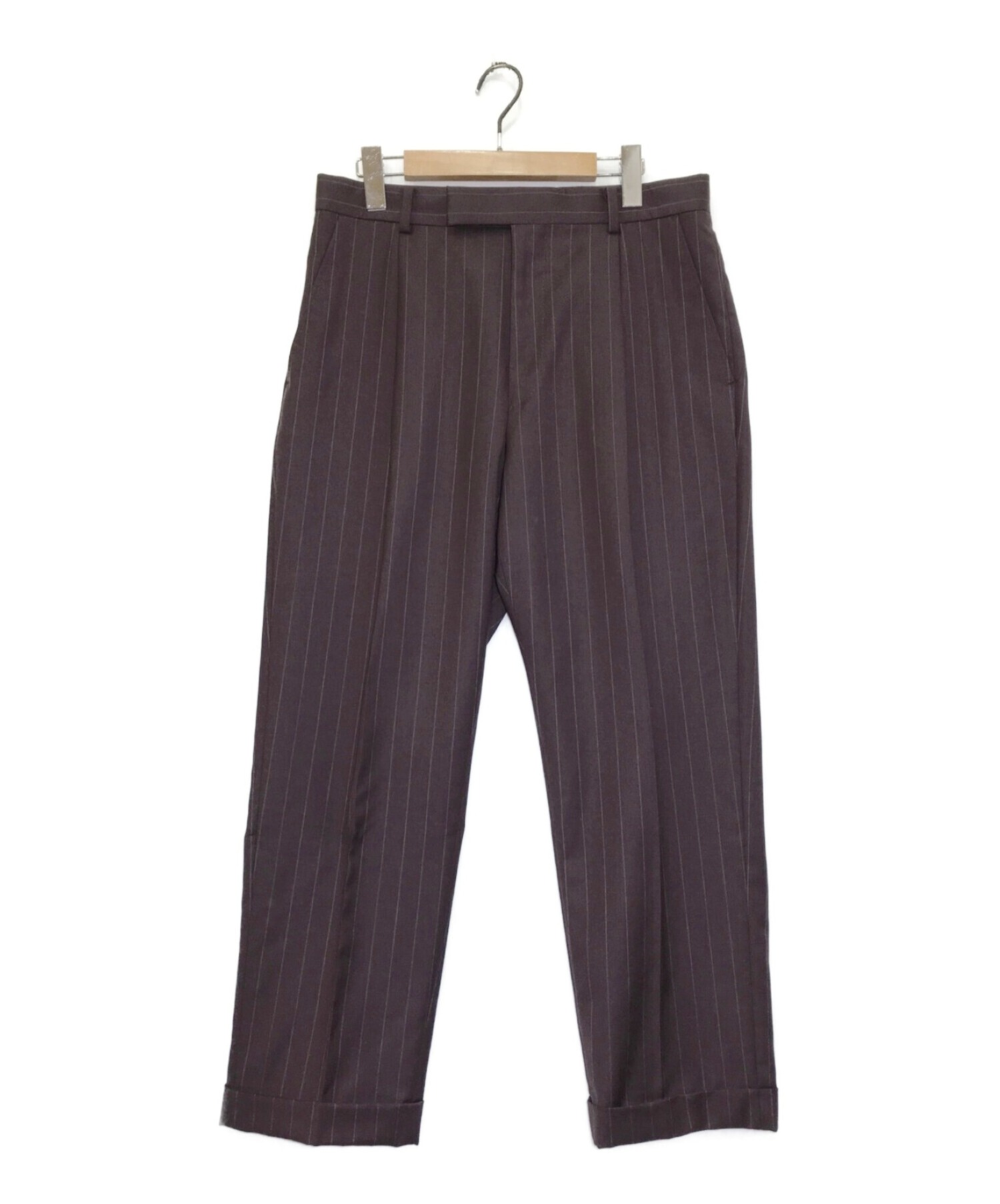 WACKO MARIA (ワコマリア) PLEATED TROUSER TYPE-1 ブラウン サイズ:M